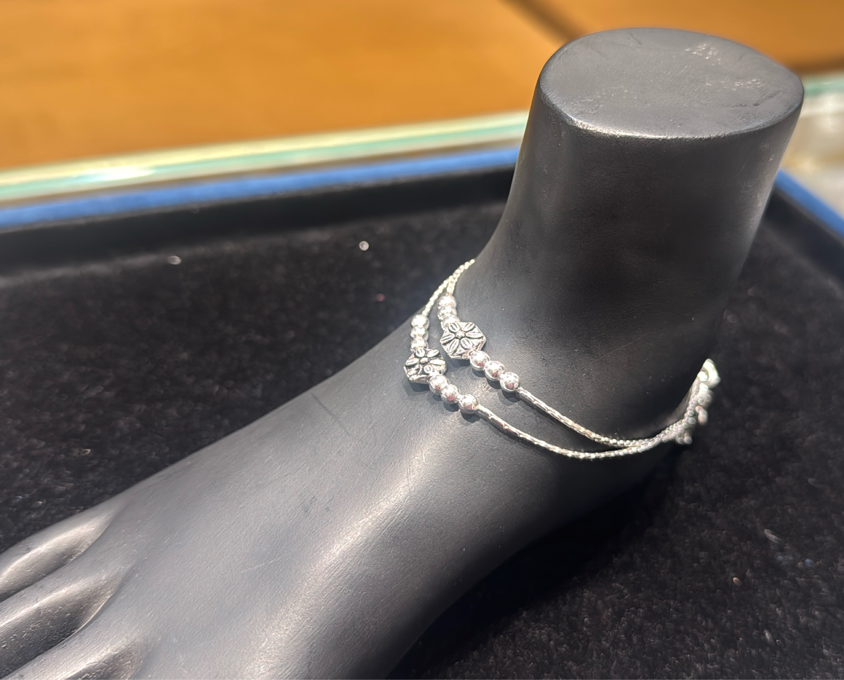Girls Silver Anklet view 3