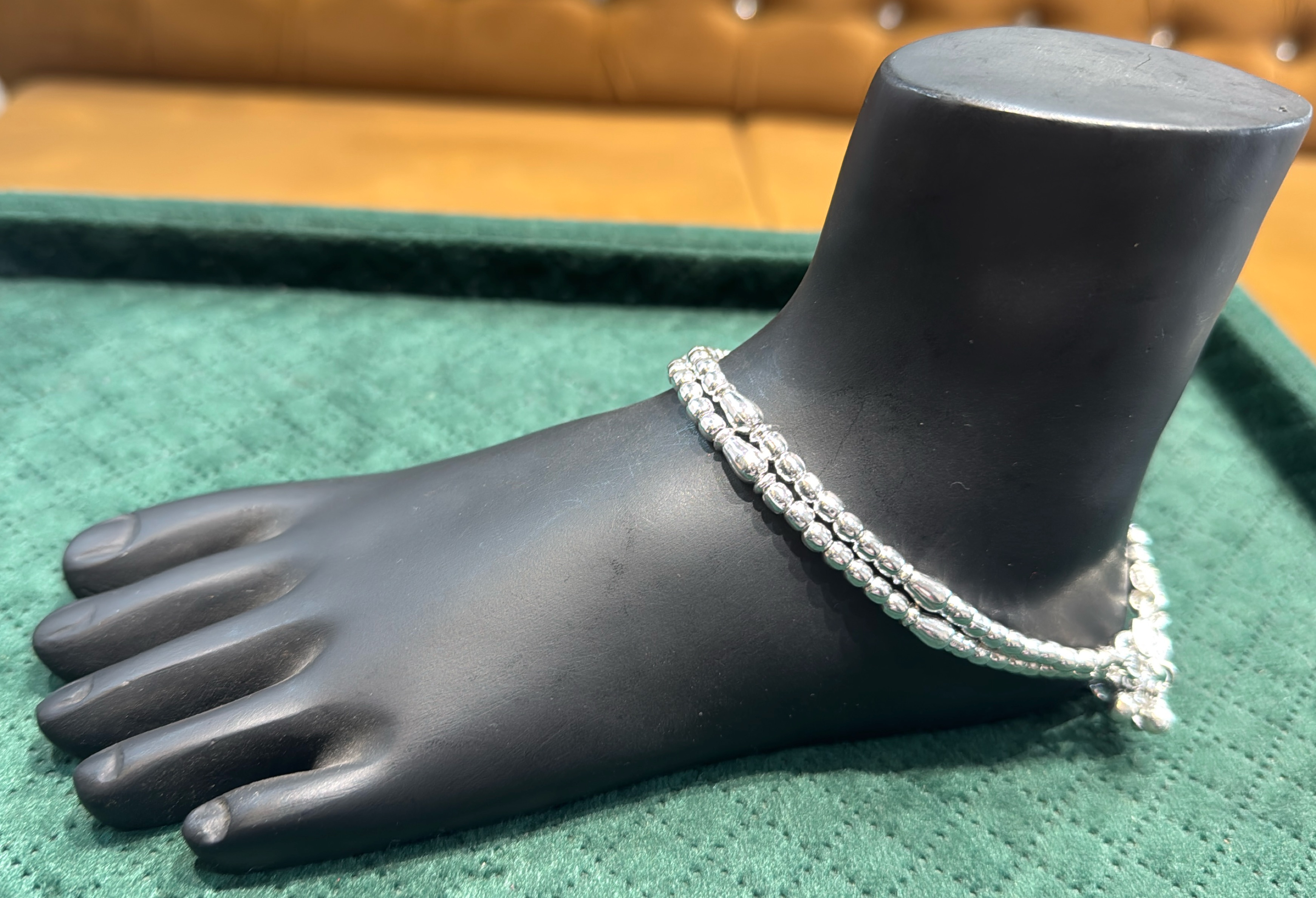 Premium Solid Silver Anklet view 3