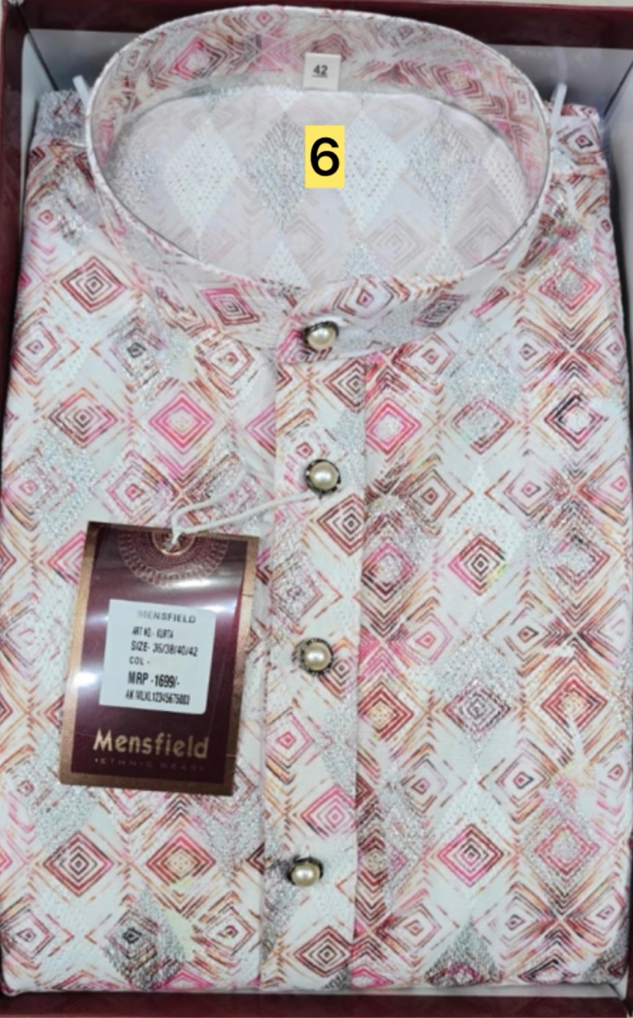 Mensfield Ethnic Wear. Print-6 view 2