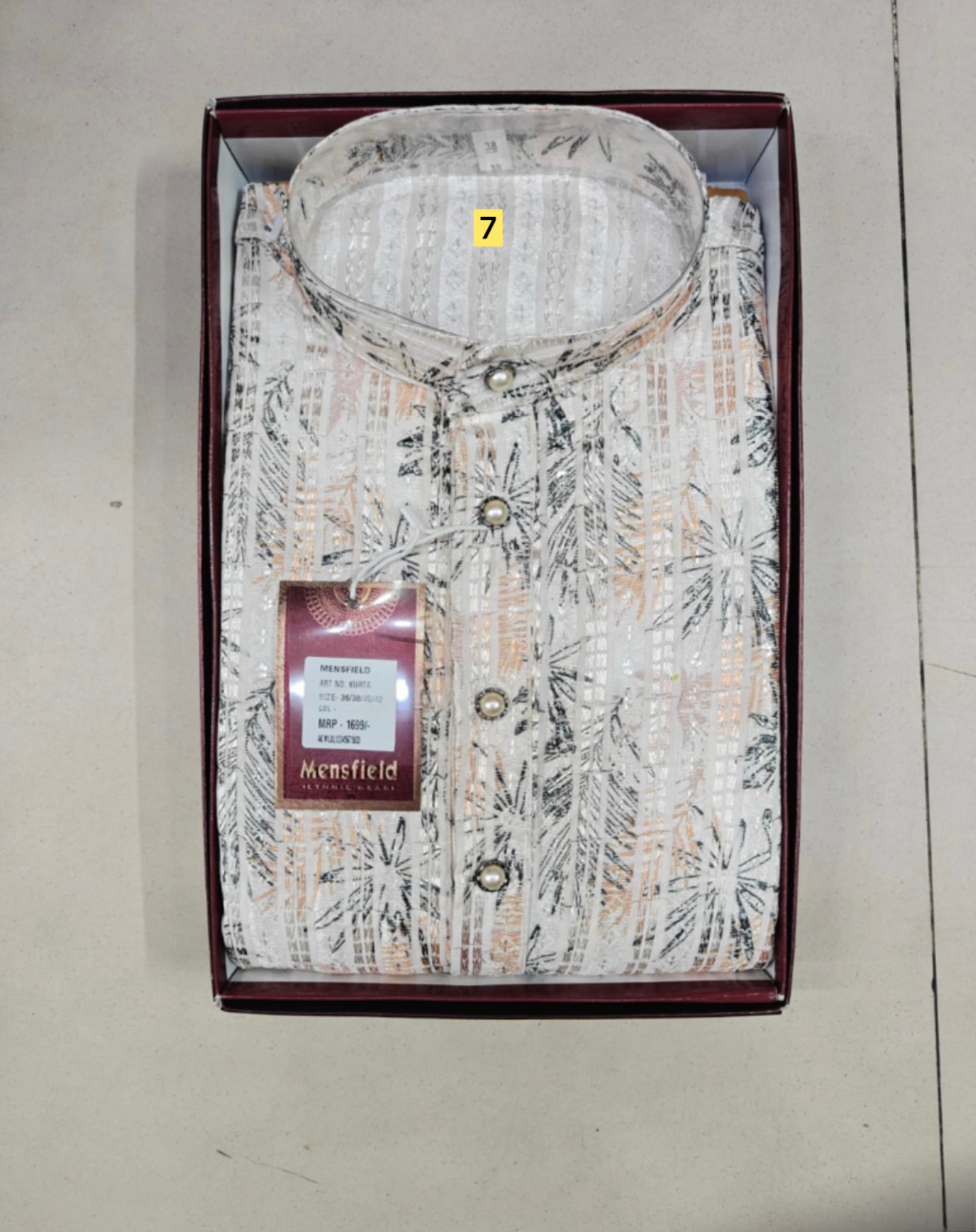 Mensfield Ethnic Kurta. PRINT-7 view 2