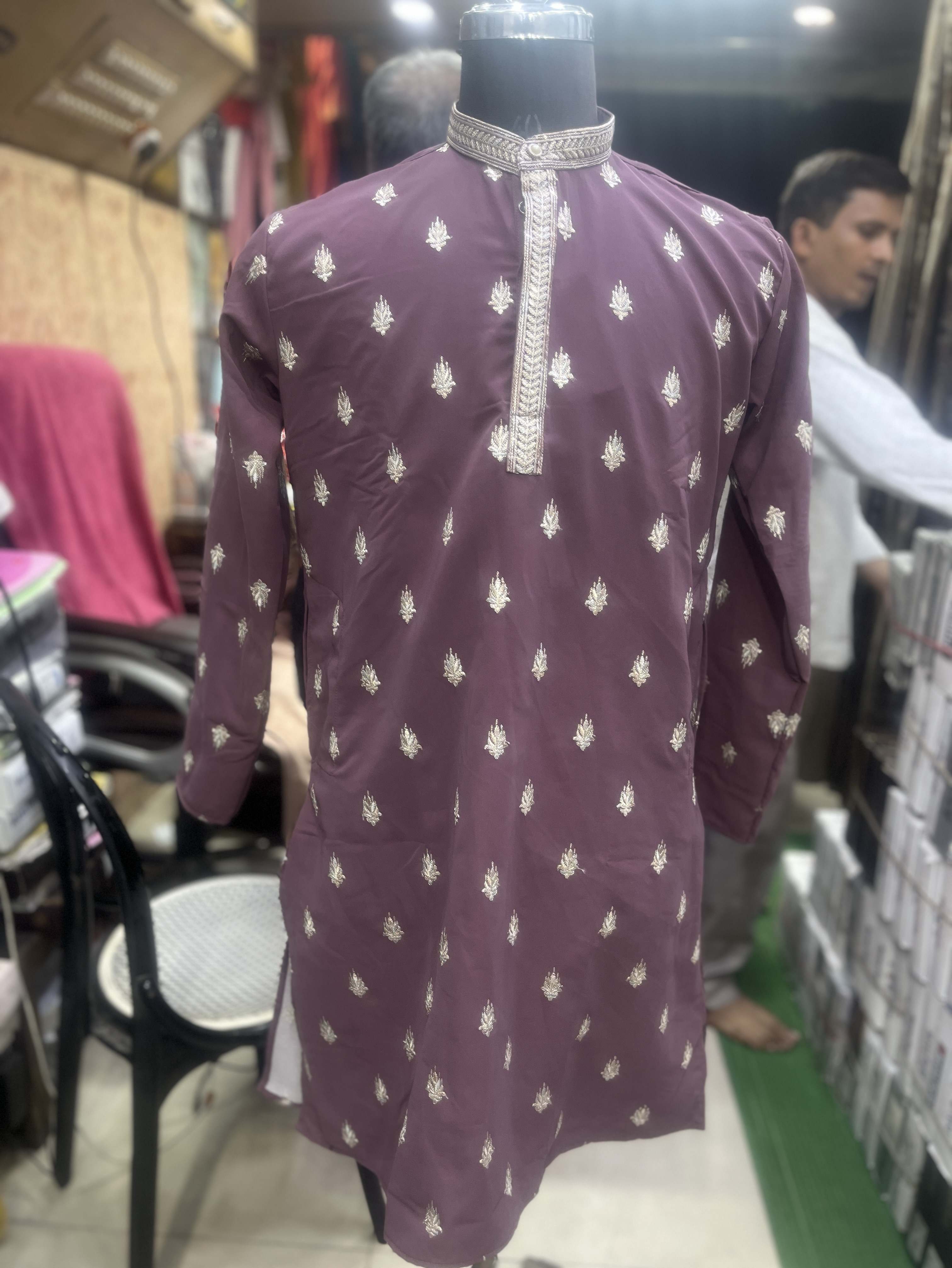 Embroidered Ethnic Kurta view 2