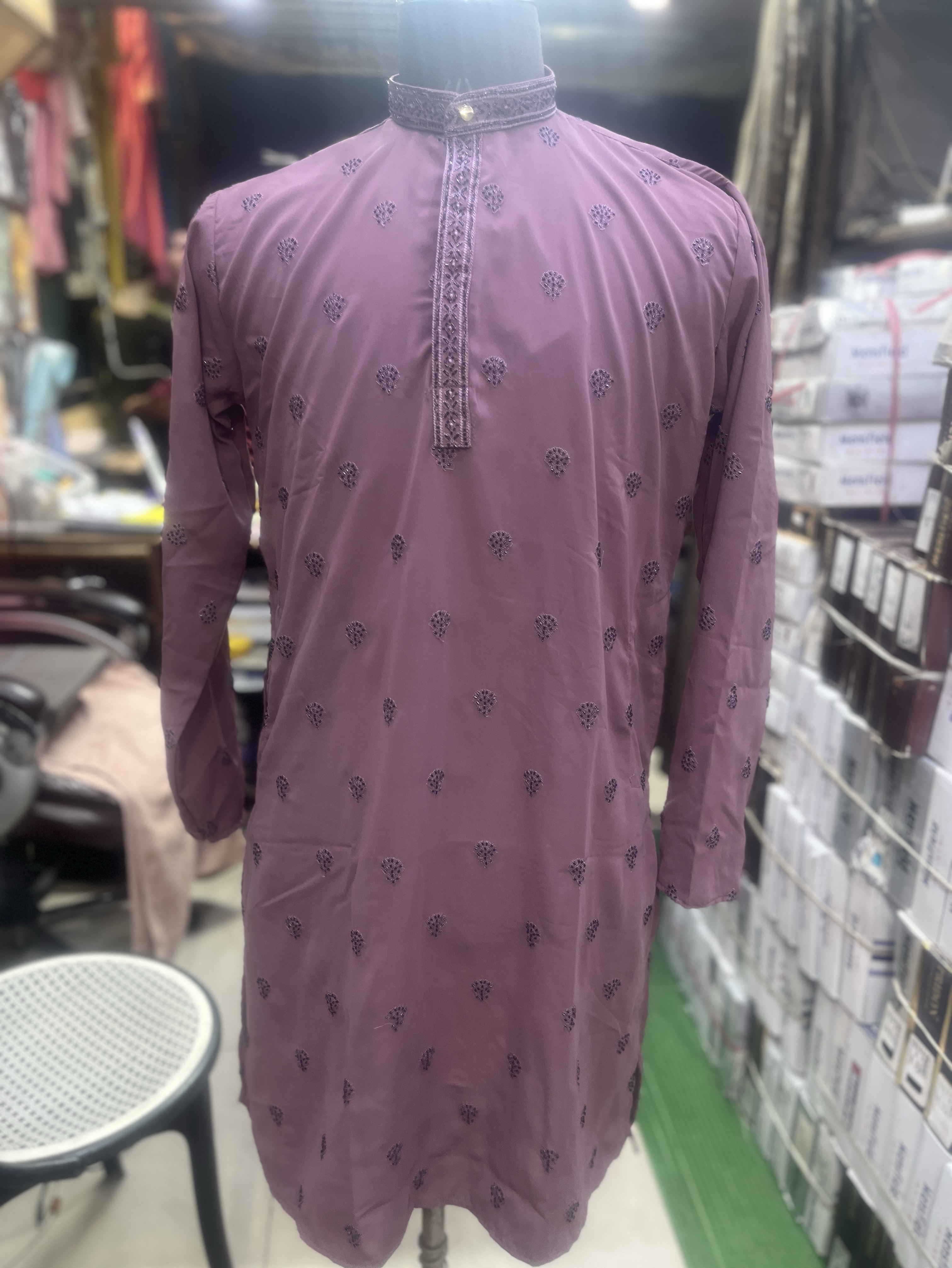 Embroidered Kurta view 2
