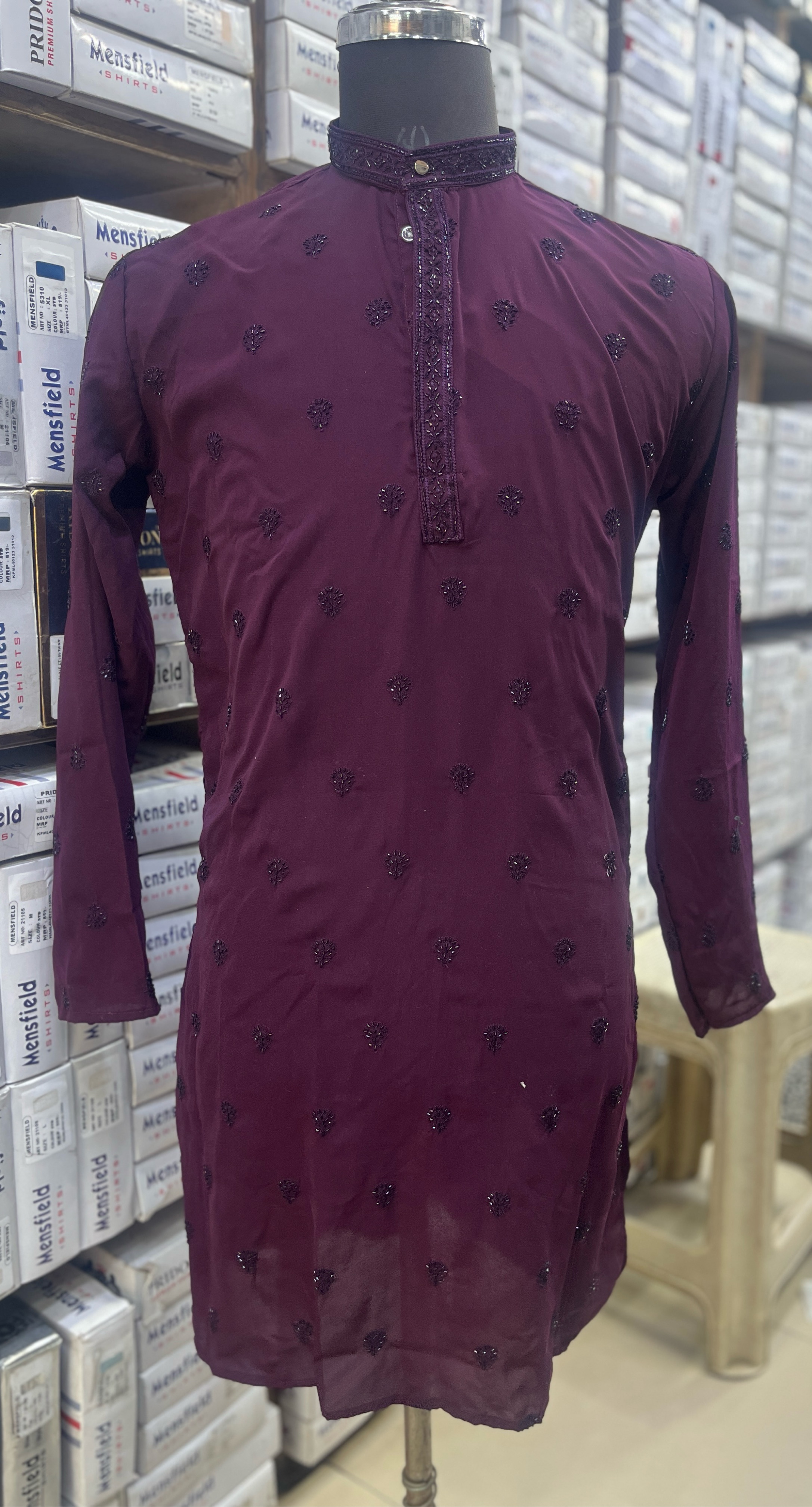 Mensfield Embroidered Kurta view 2