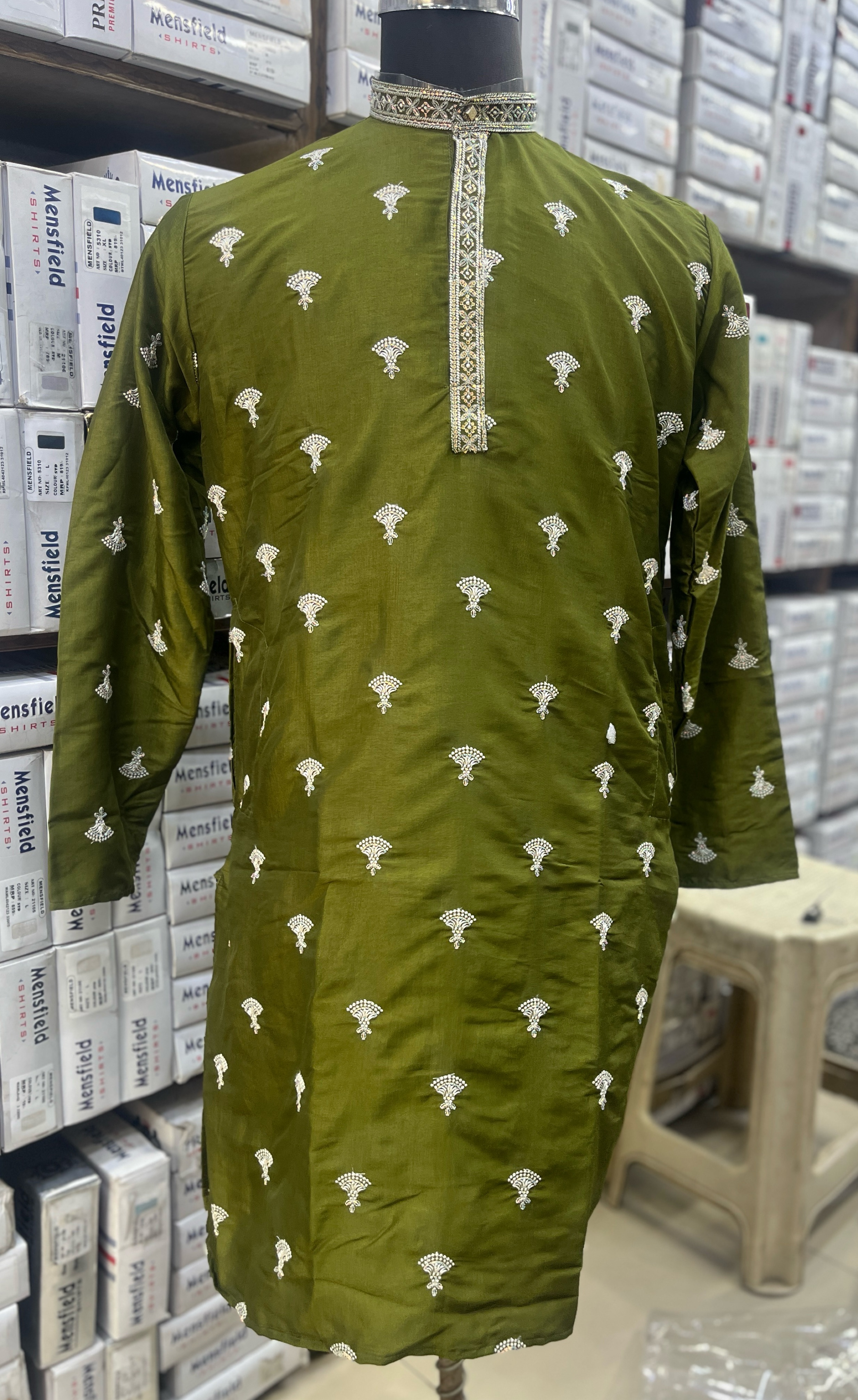 Mensfield Embroidered Kurta Art No1 view 2
