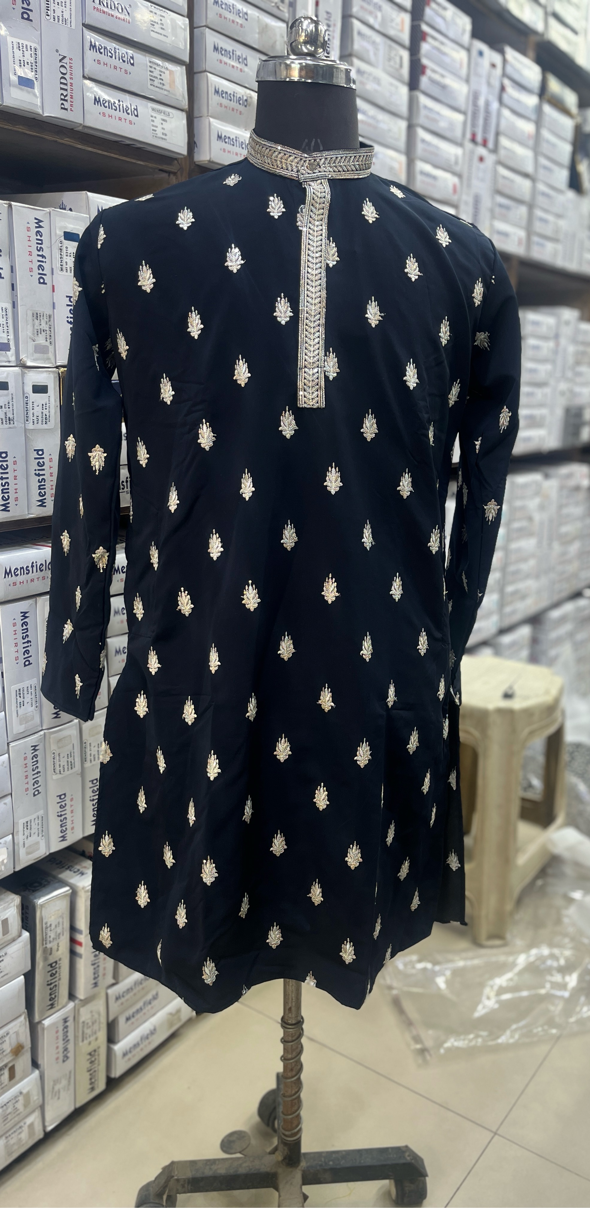 Embroidered Kurta Pajama view 2