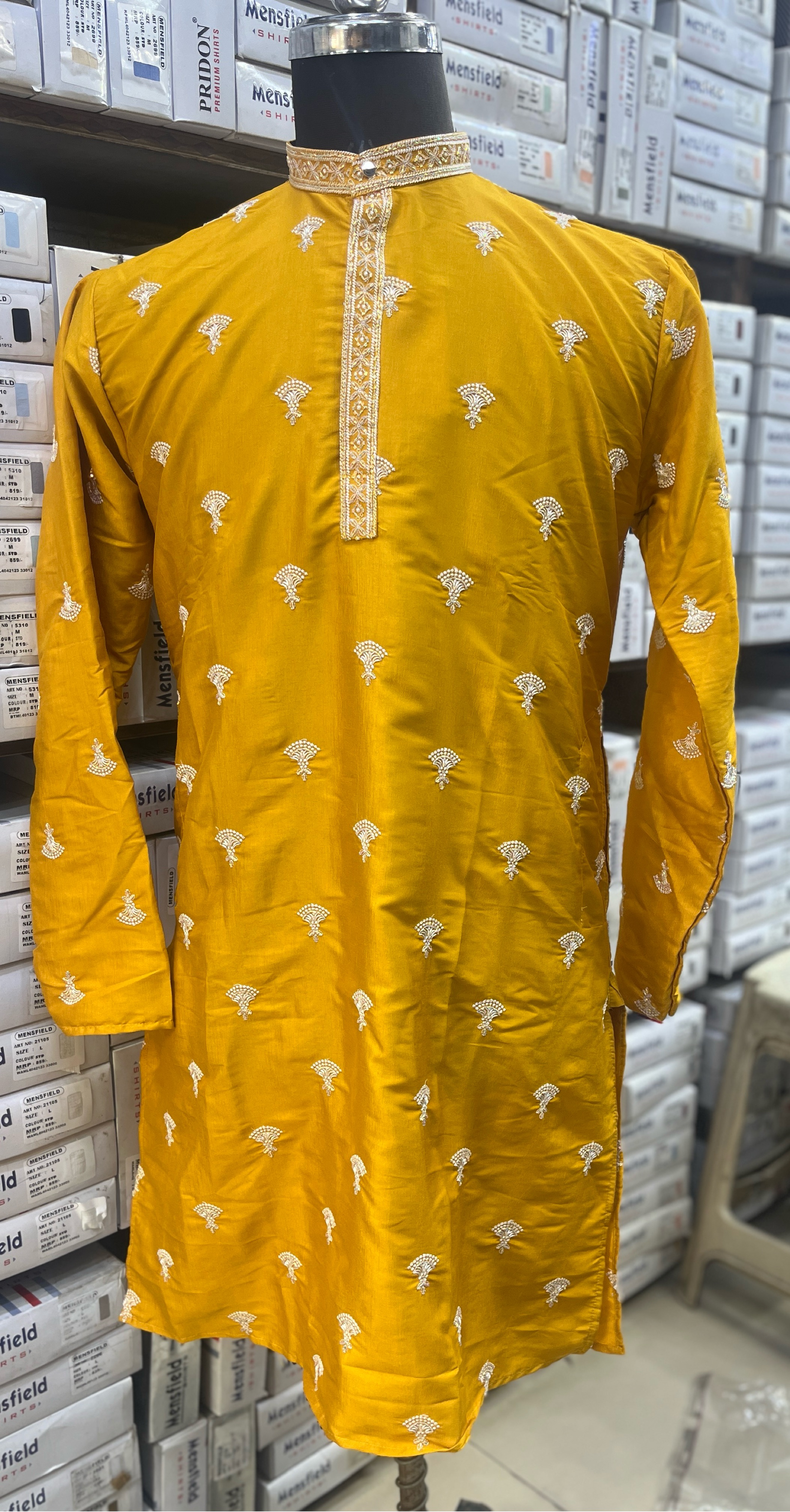 Pridon Embroidered Kurta view 2