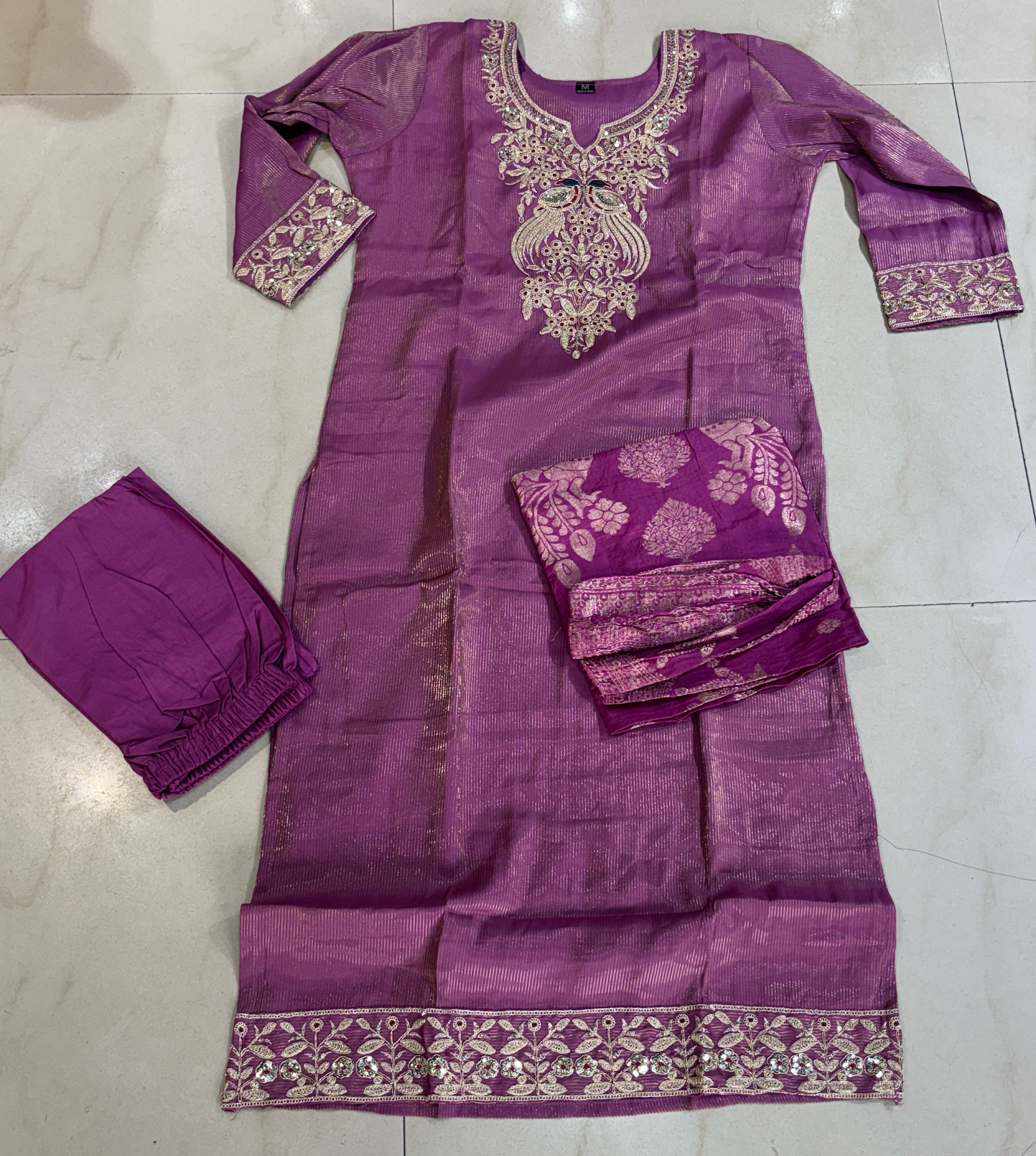 Silk Kurti Set view 2