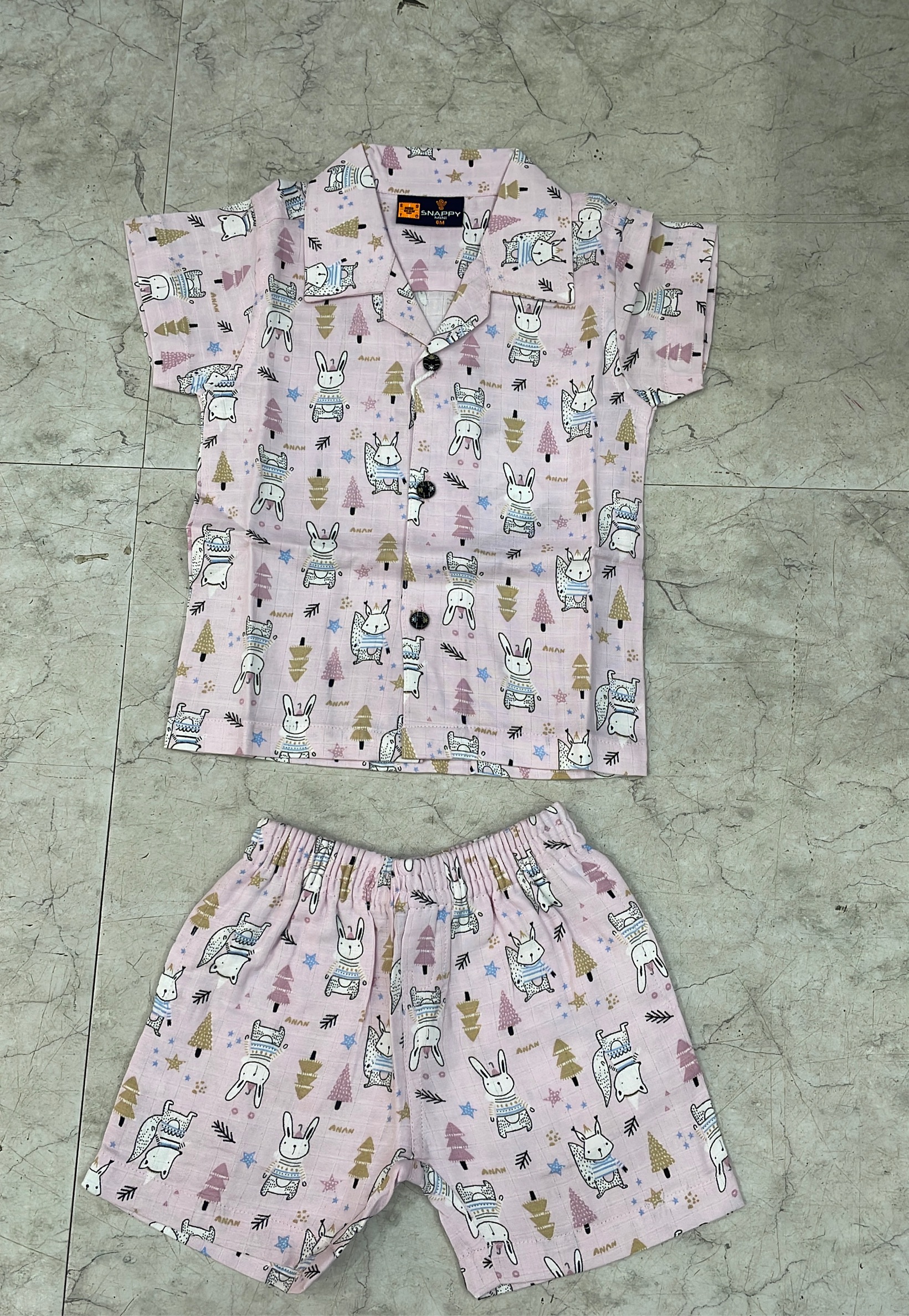 Snapino Kids Printed Night Suit view 2