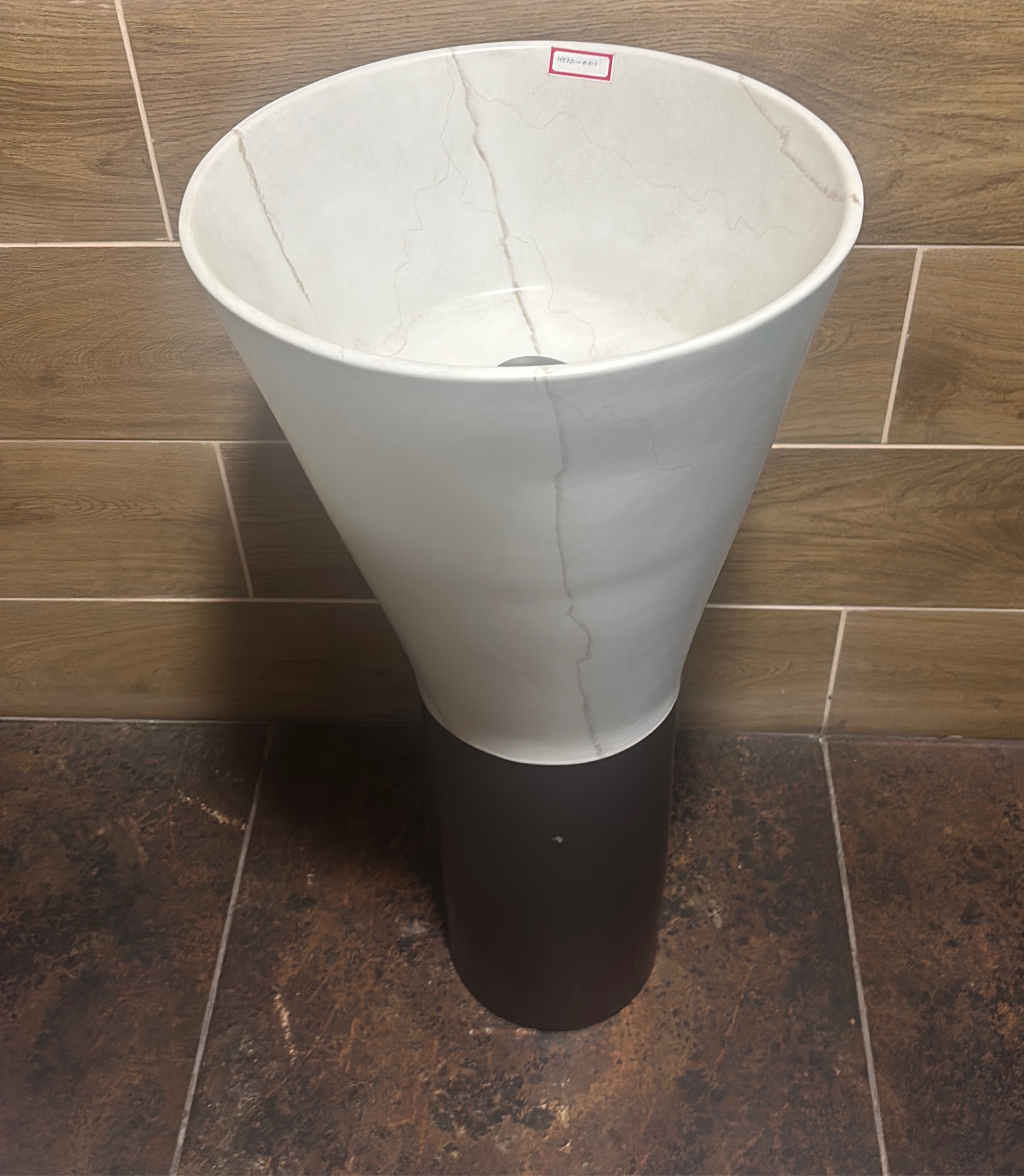 Modern Pedestal Sink view 2