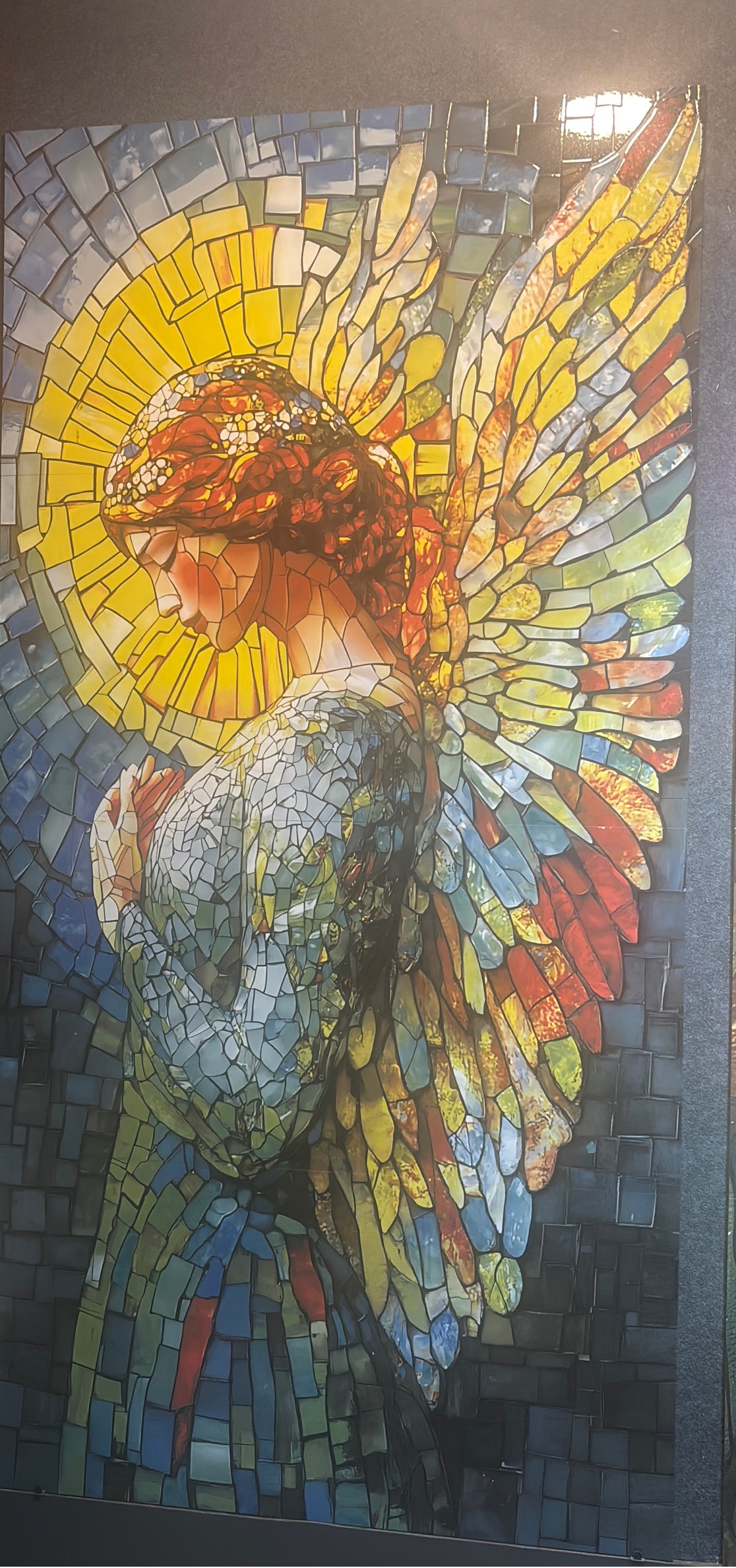 Stained Glass Angel Mosaic view 2