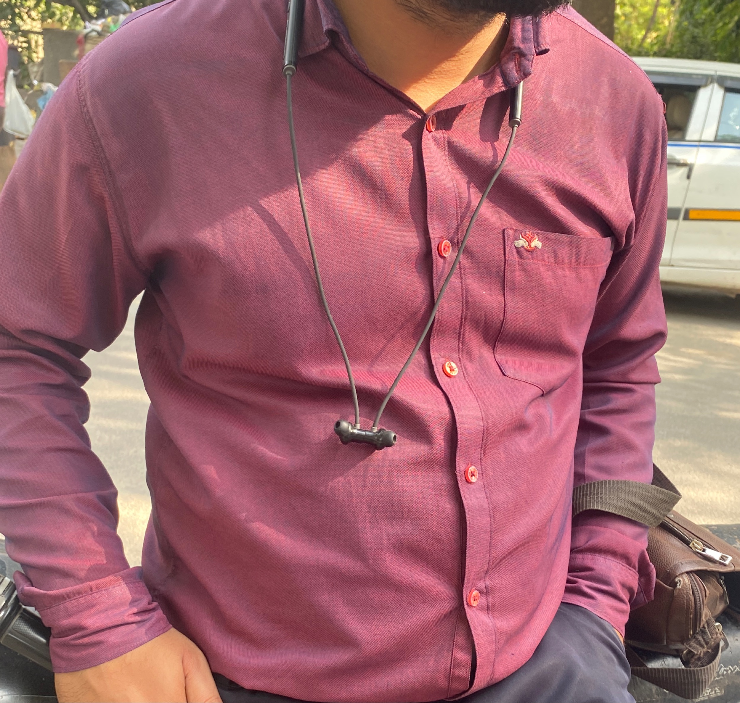 Sony Neckband Headphones view 2