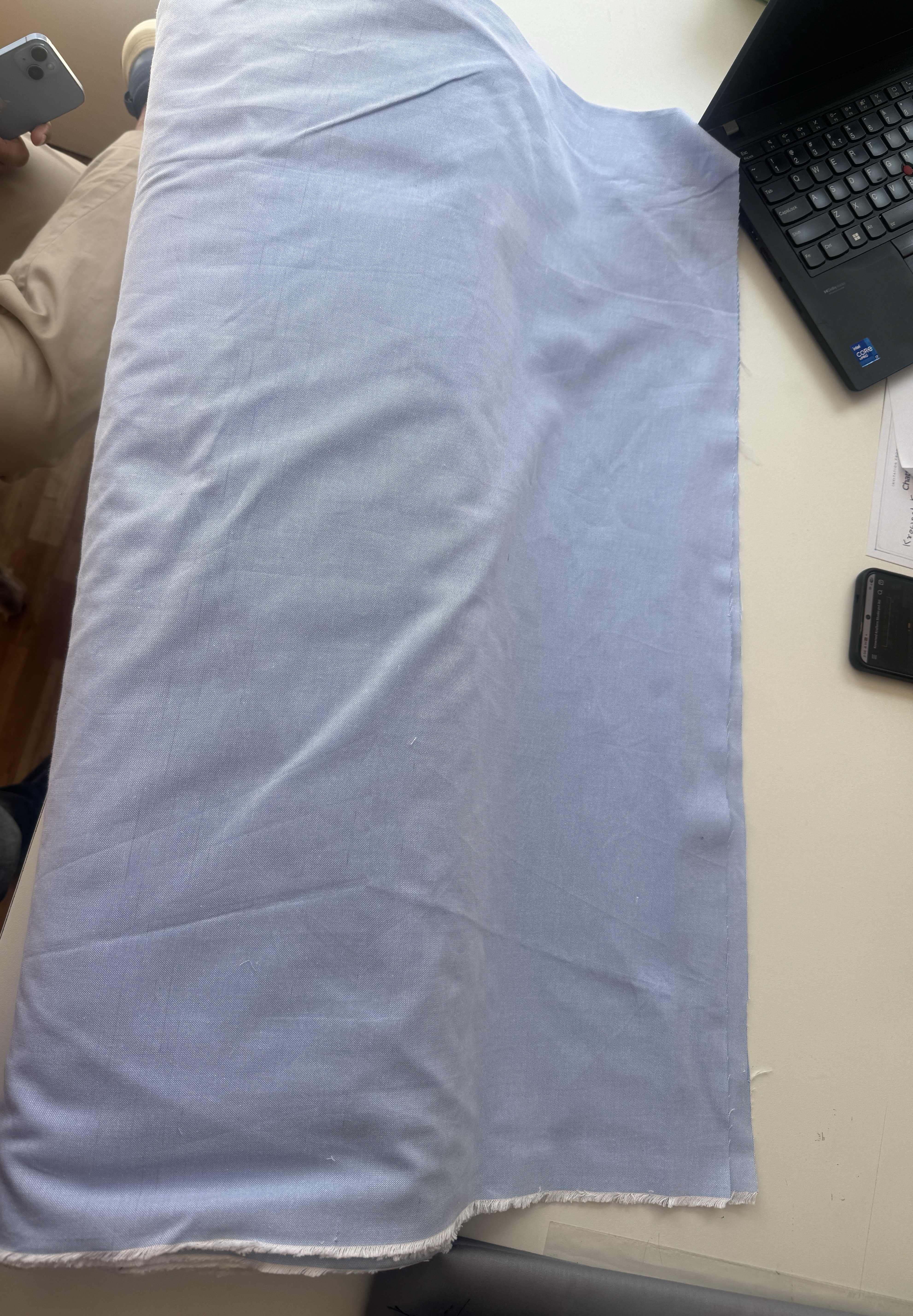 Pale Blue Fabric view 2