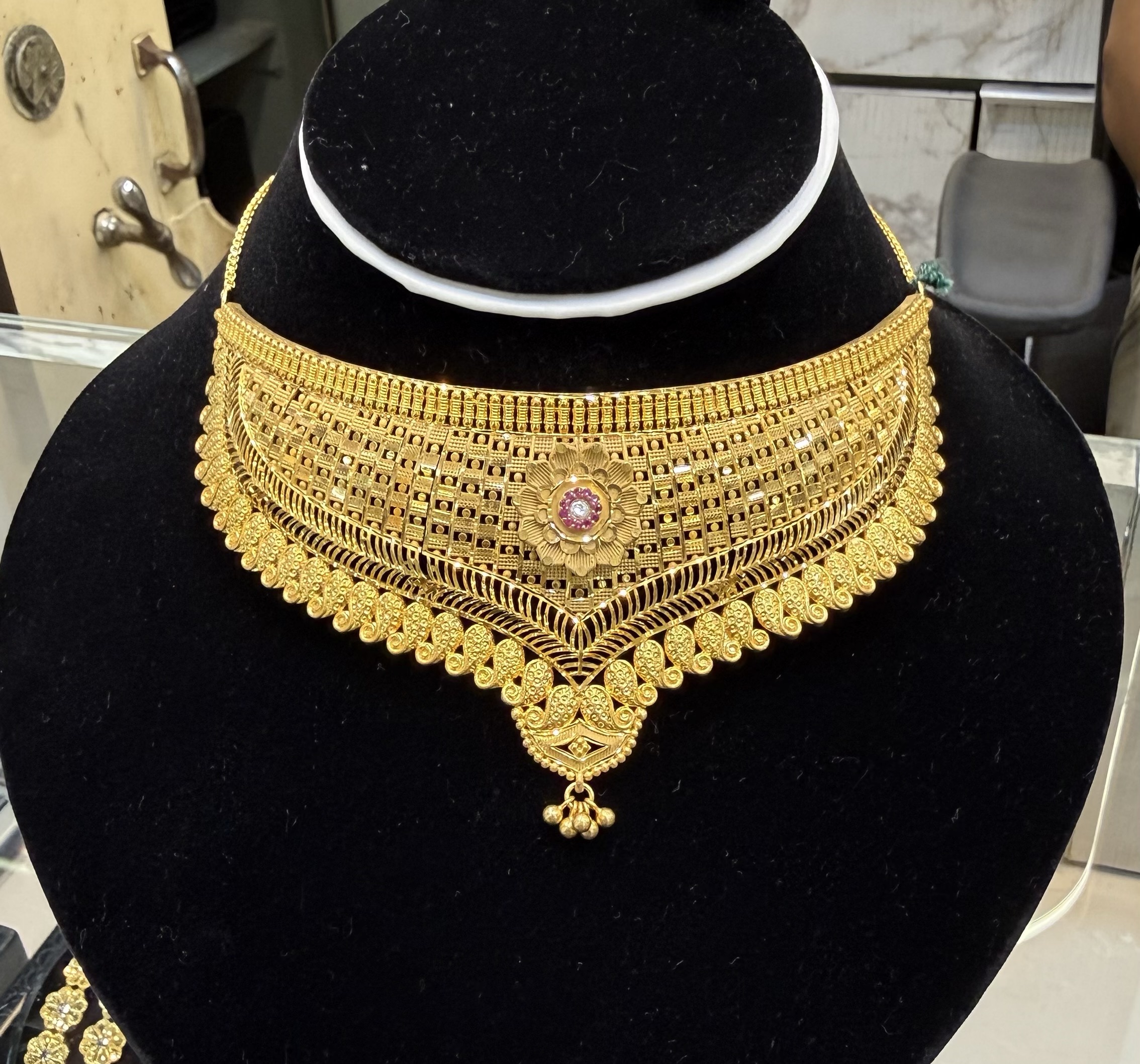 Gold Plated Choker Necklace view 2