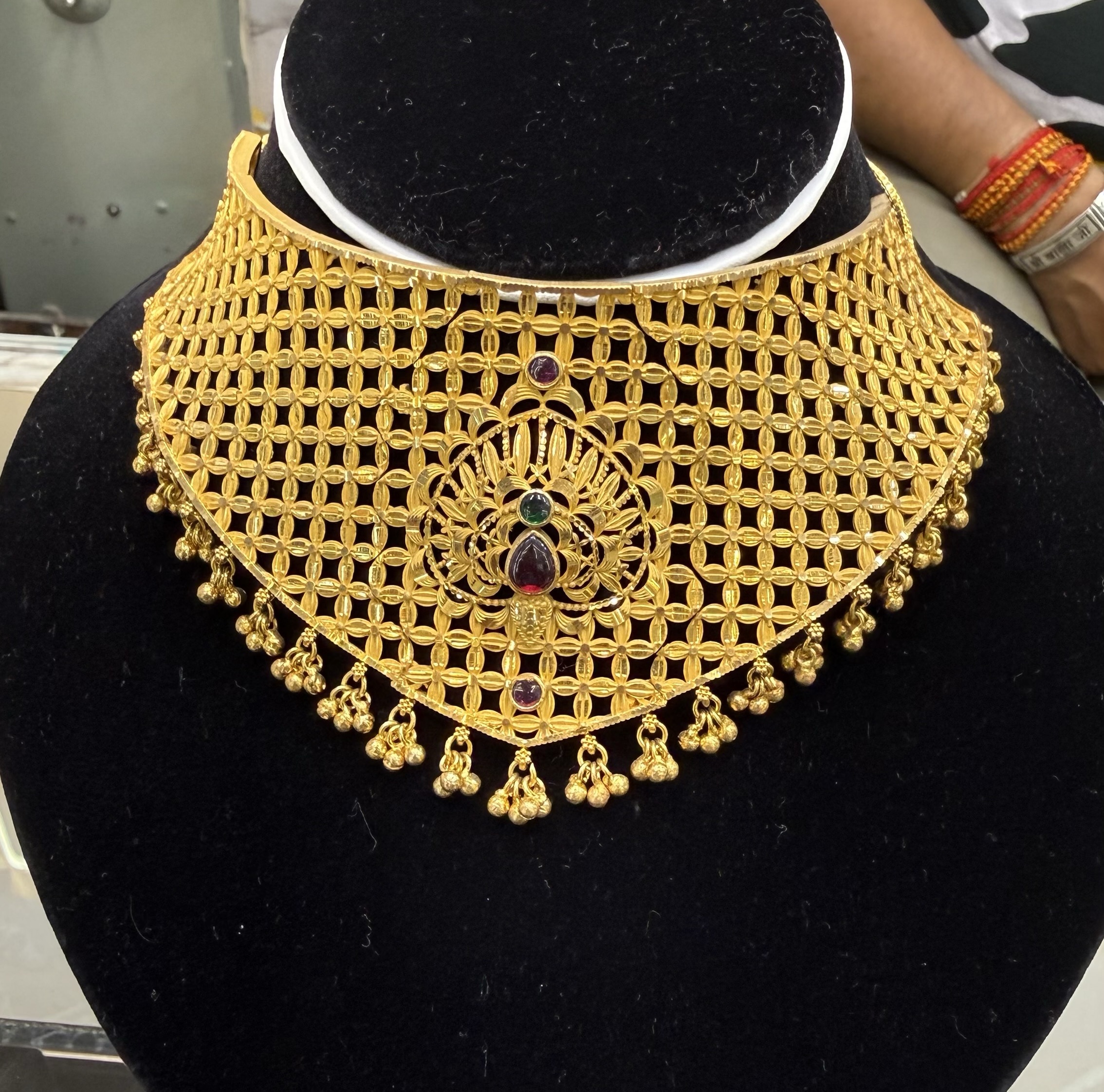 Elegant Gold Plated Choker Necklace view 2