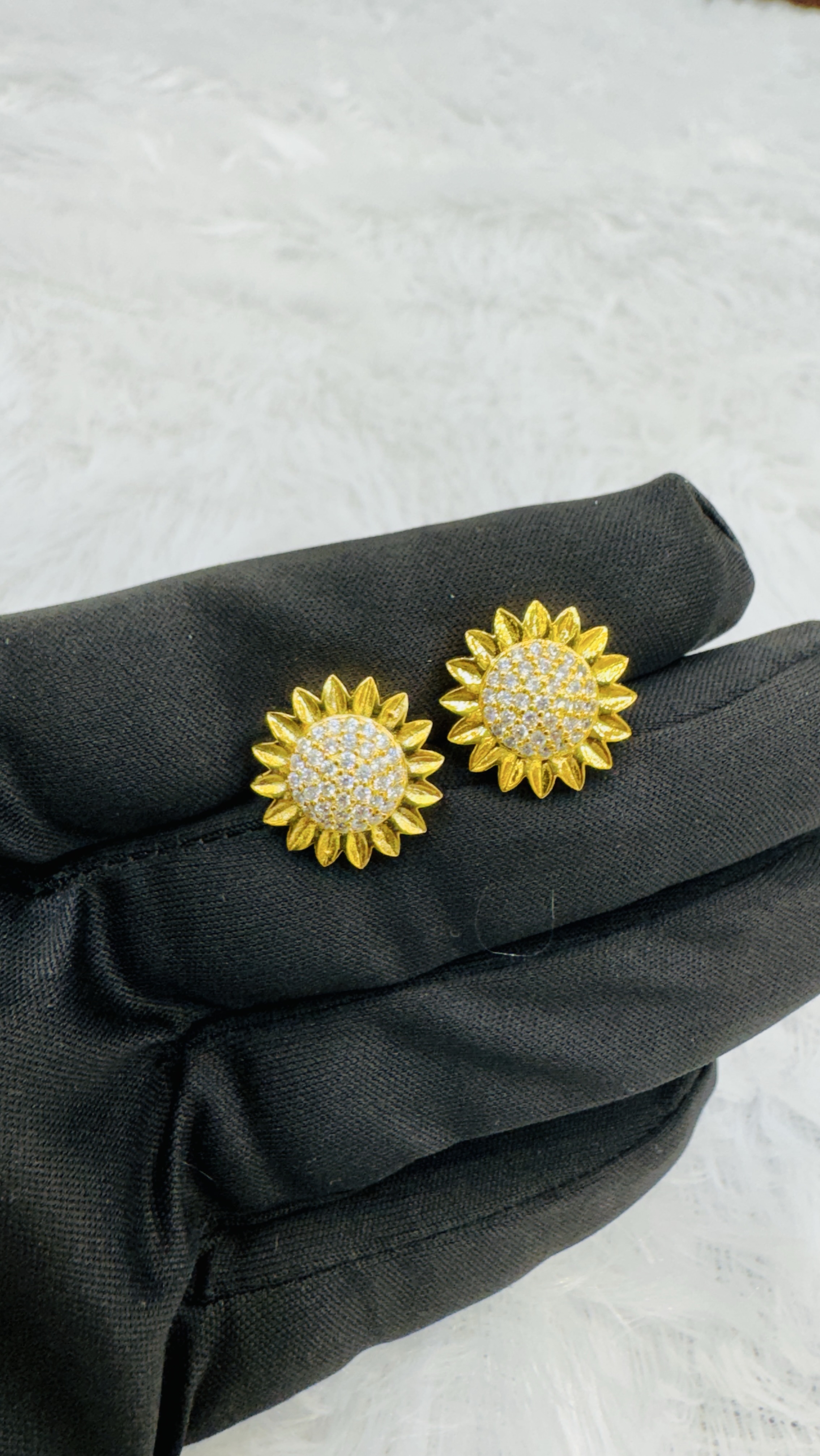Sunflower Stud Earrings view 2