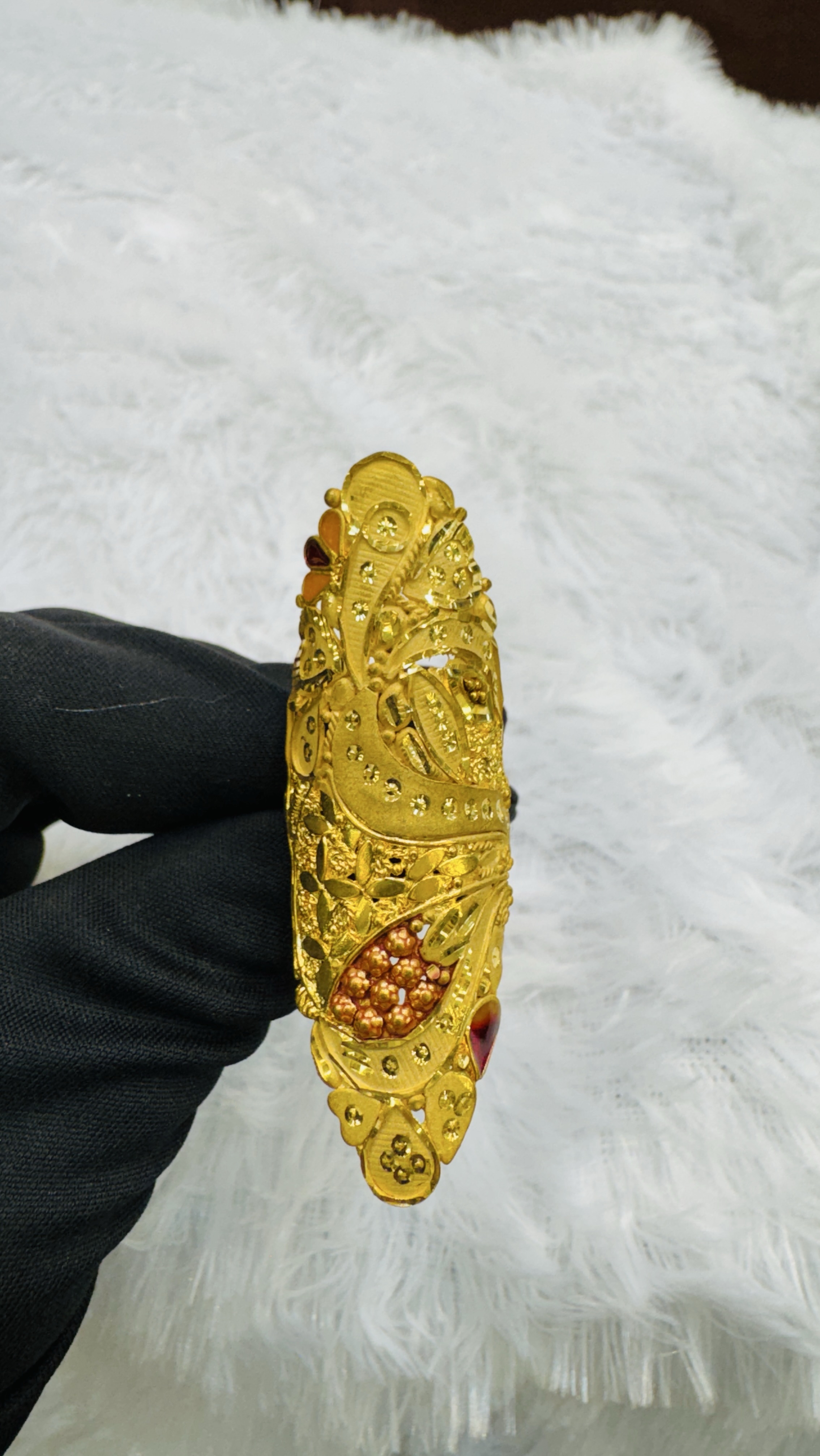1 Gram Gold Long Ring view 2