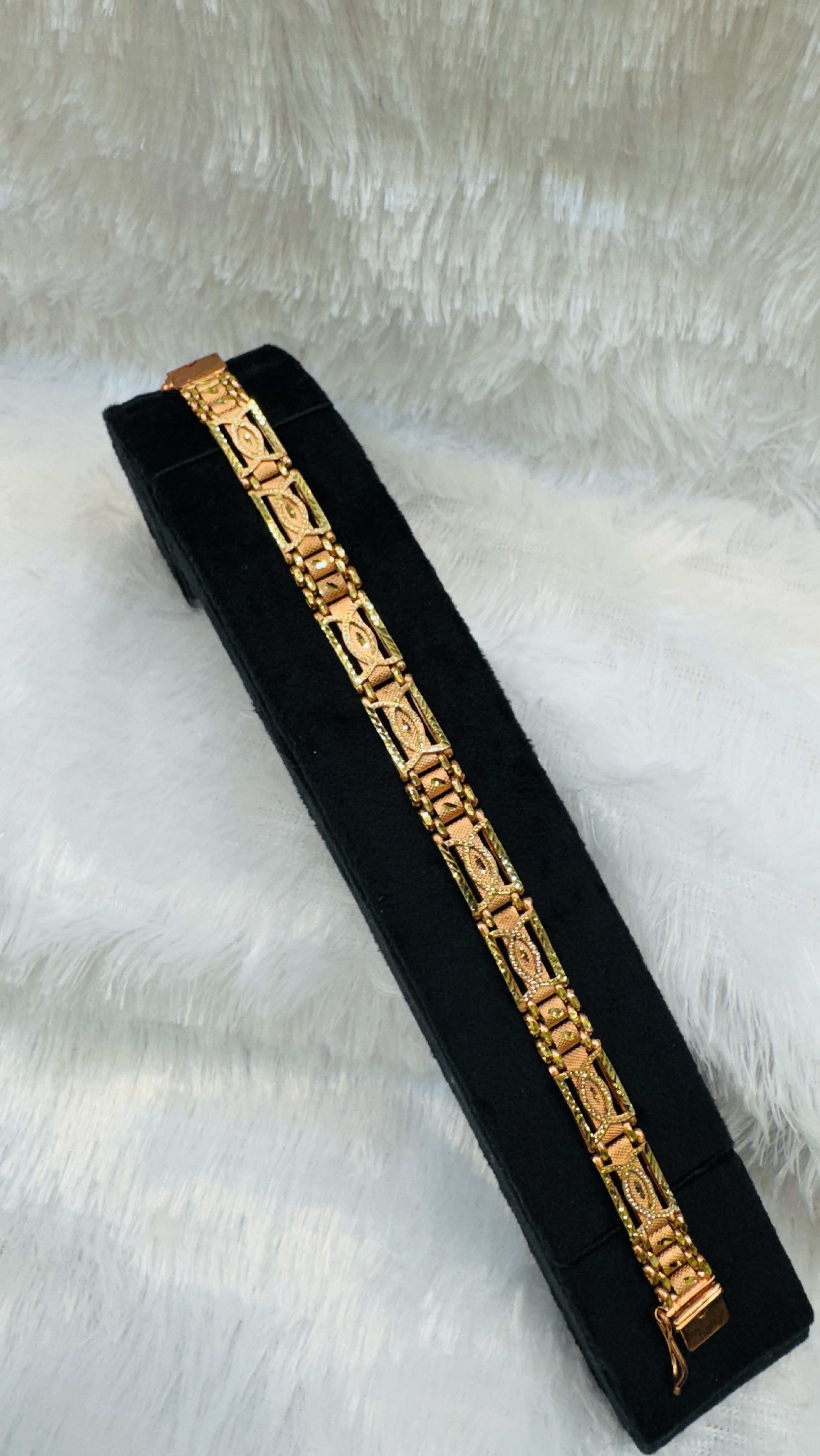 Semi Finished 1 Gram Gold Mens Bracelet view 2