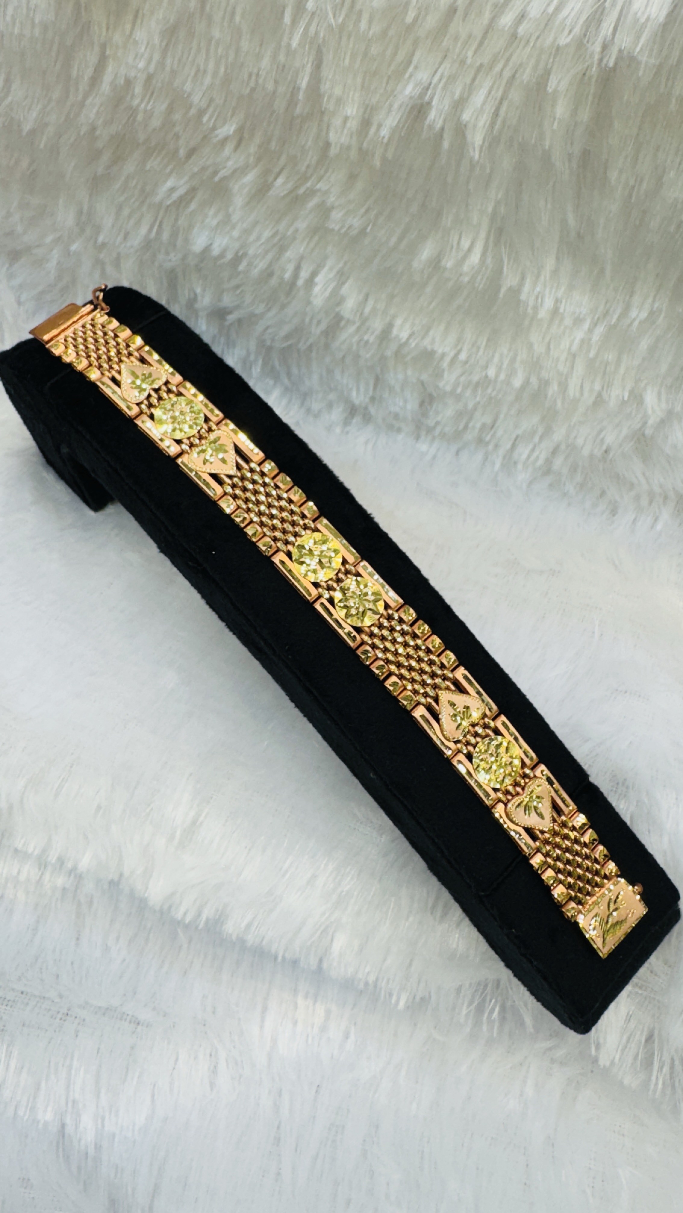 Semi Finished 1 Gram Gold Gents Bracelet view 2