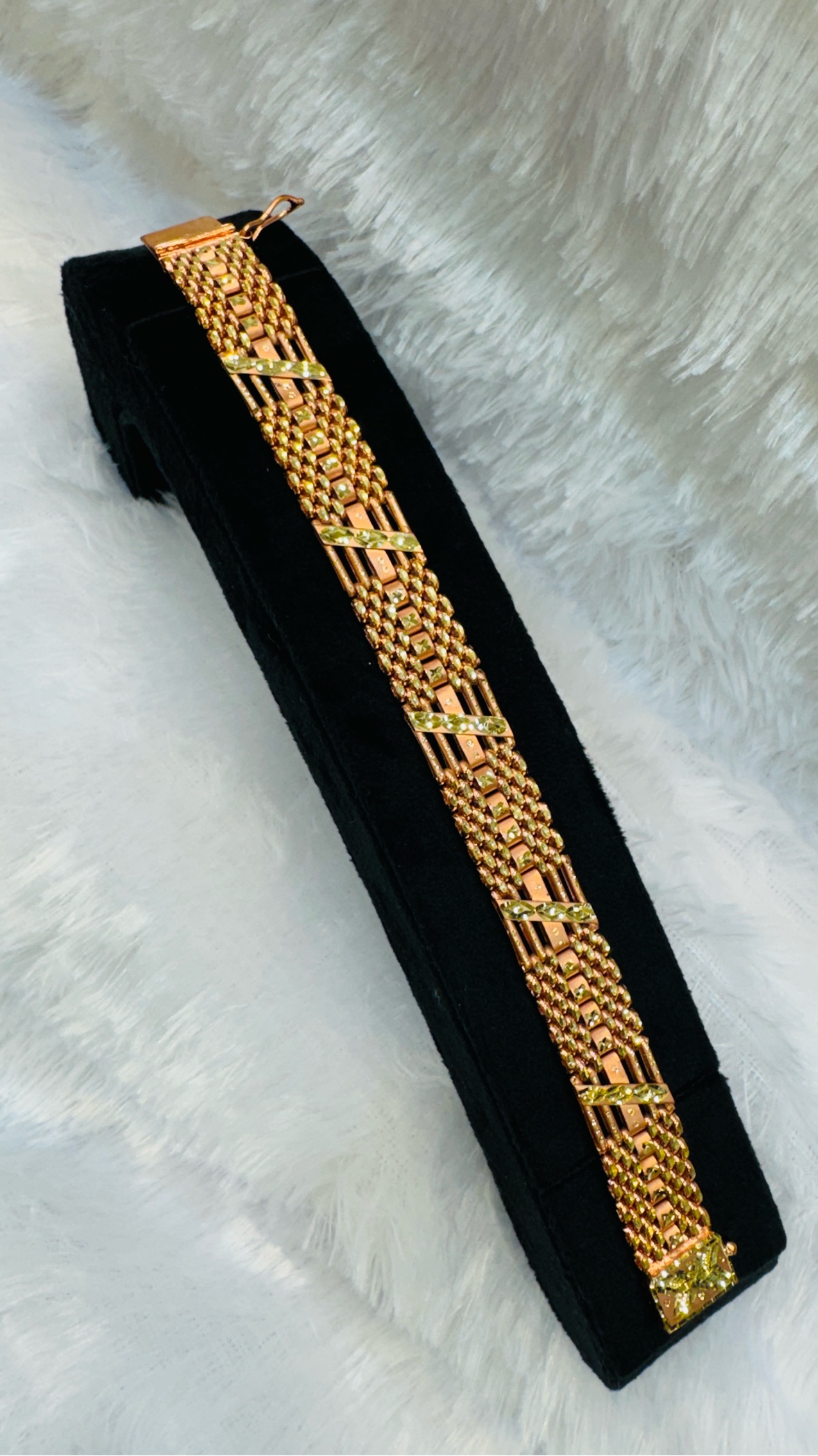 Semi Finished Gold Plated Mens Bracelet view 2