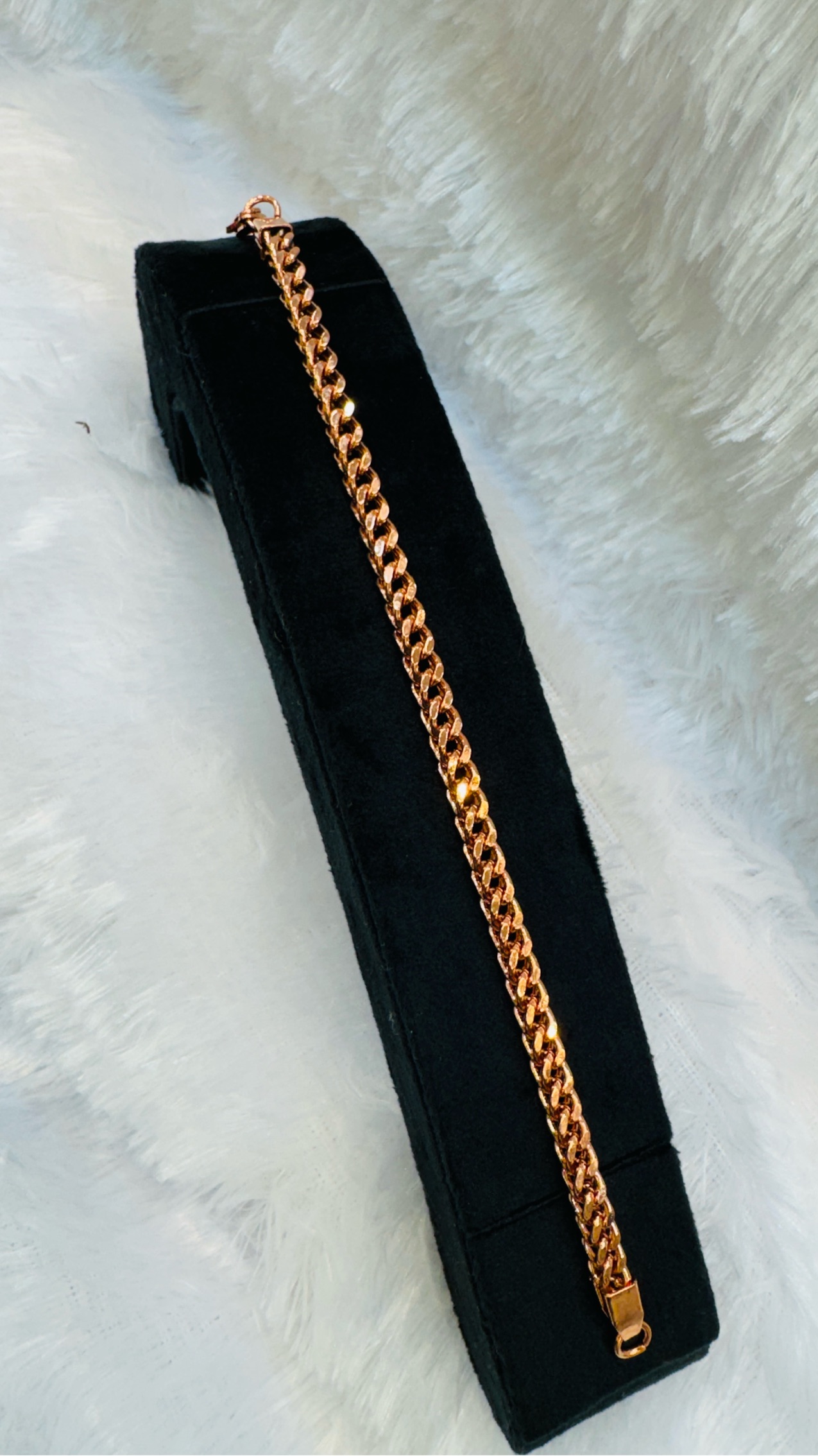 Semi Finished 1 Gram Gold Chain Bracelet view 2