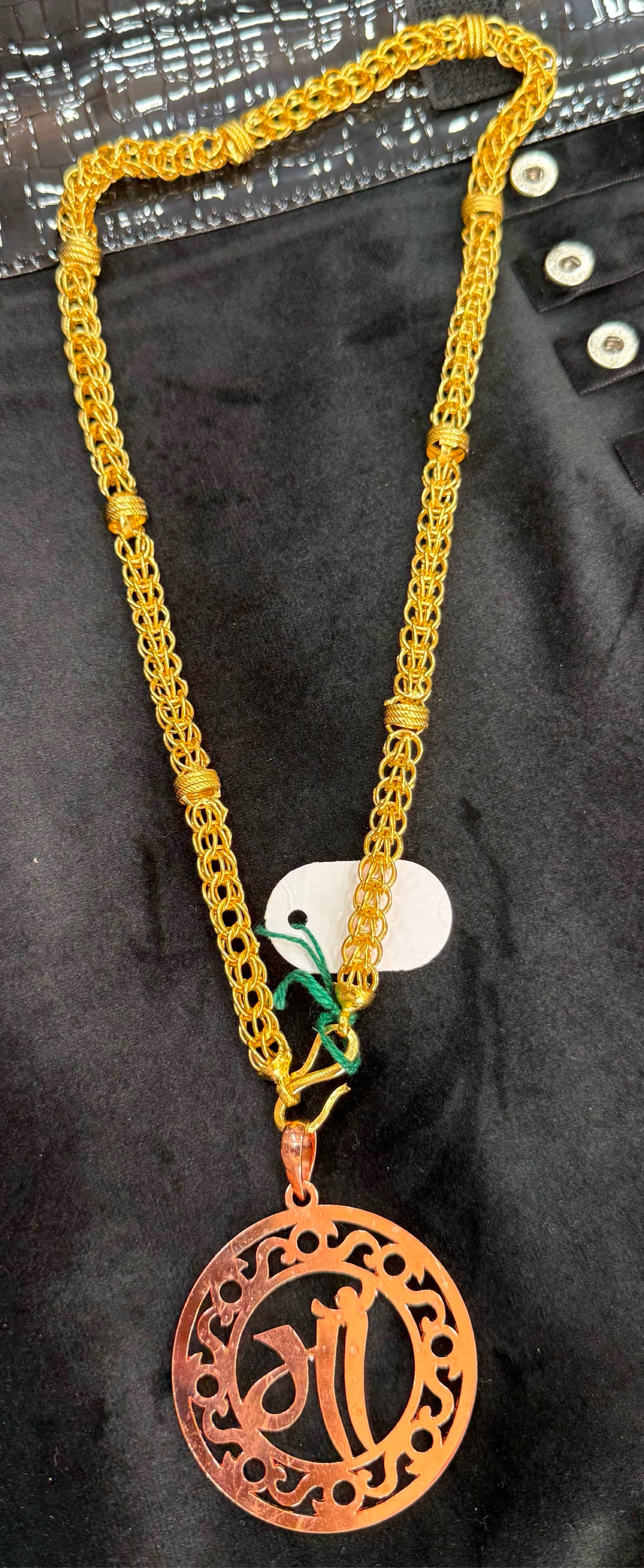 Maa Pendant With Indo Italian Chain view 2