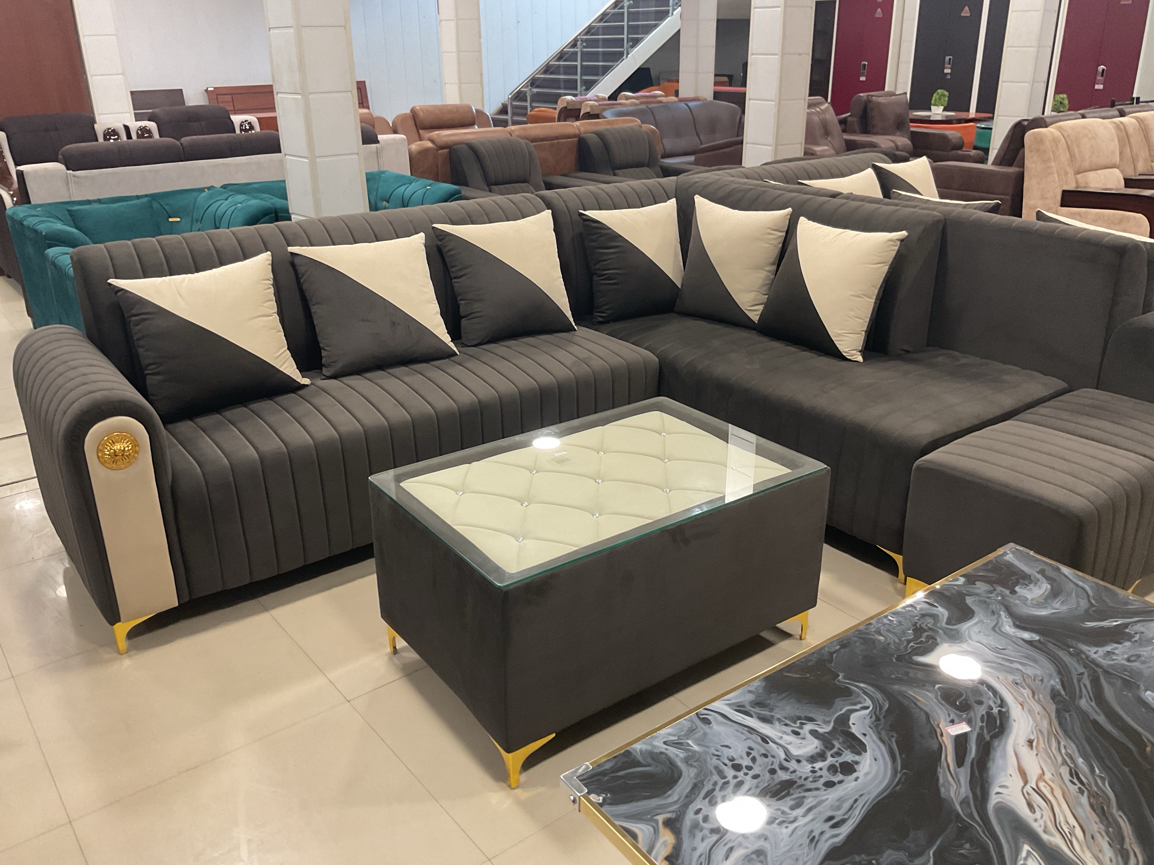 Modern L Shape Sofa view 2