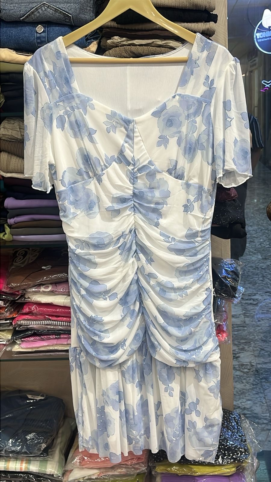 Floral Ruched Dress view 2
