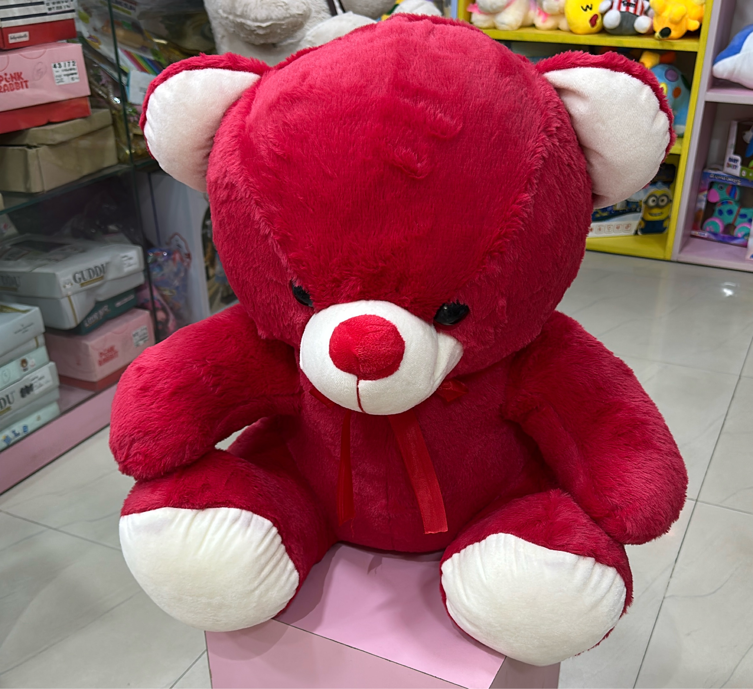 Red Plush Teddy Bear view 2