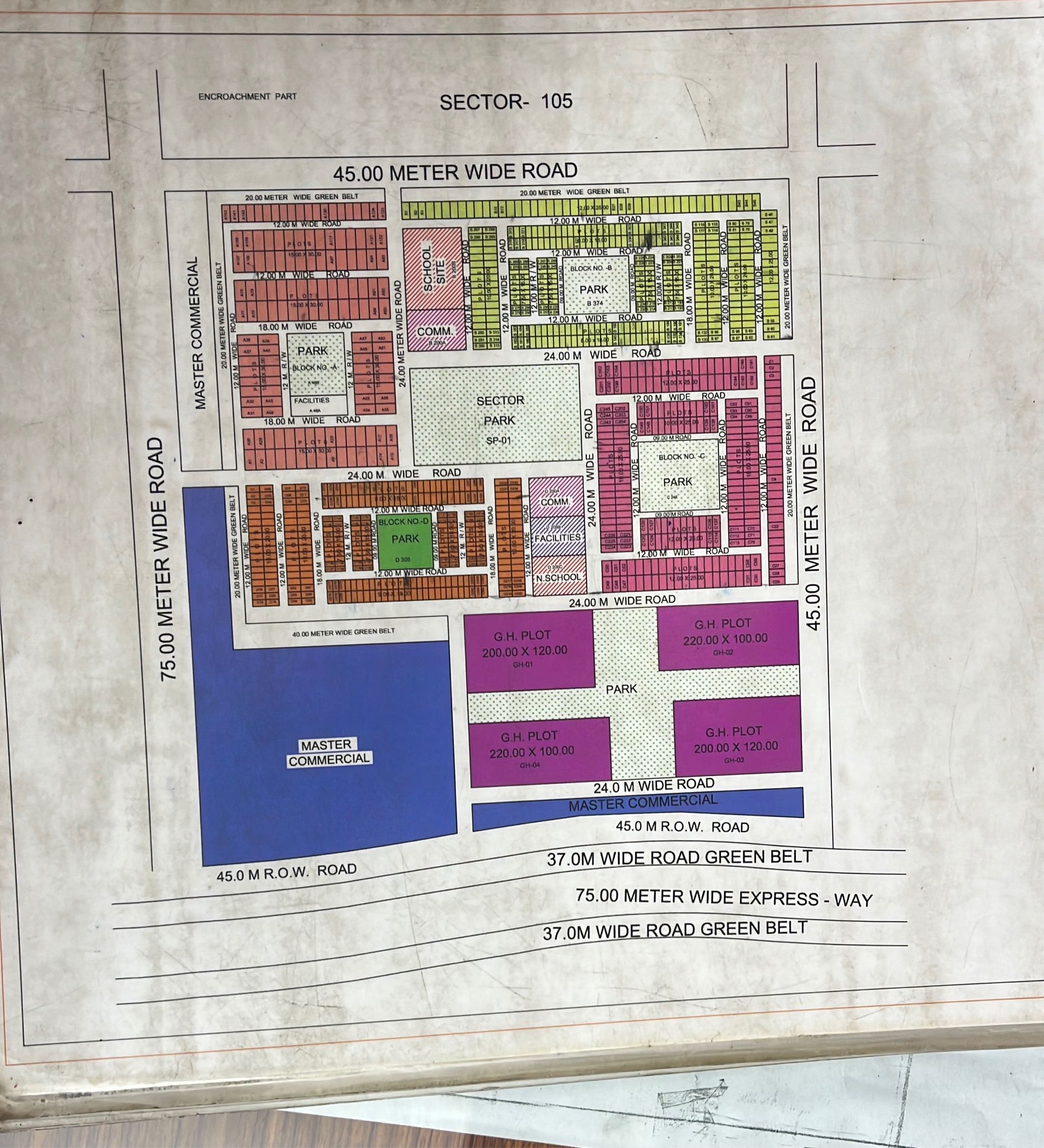 Sector-105 Layout Map view 2