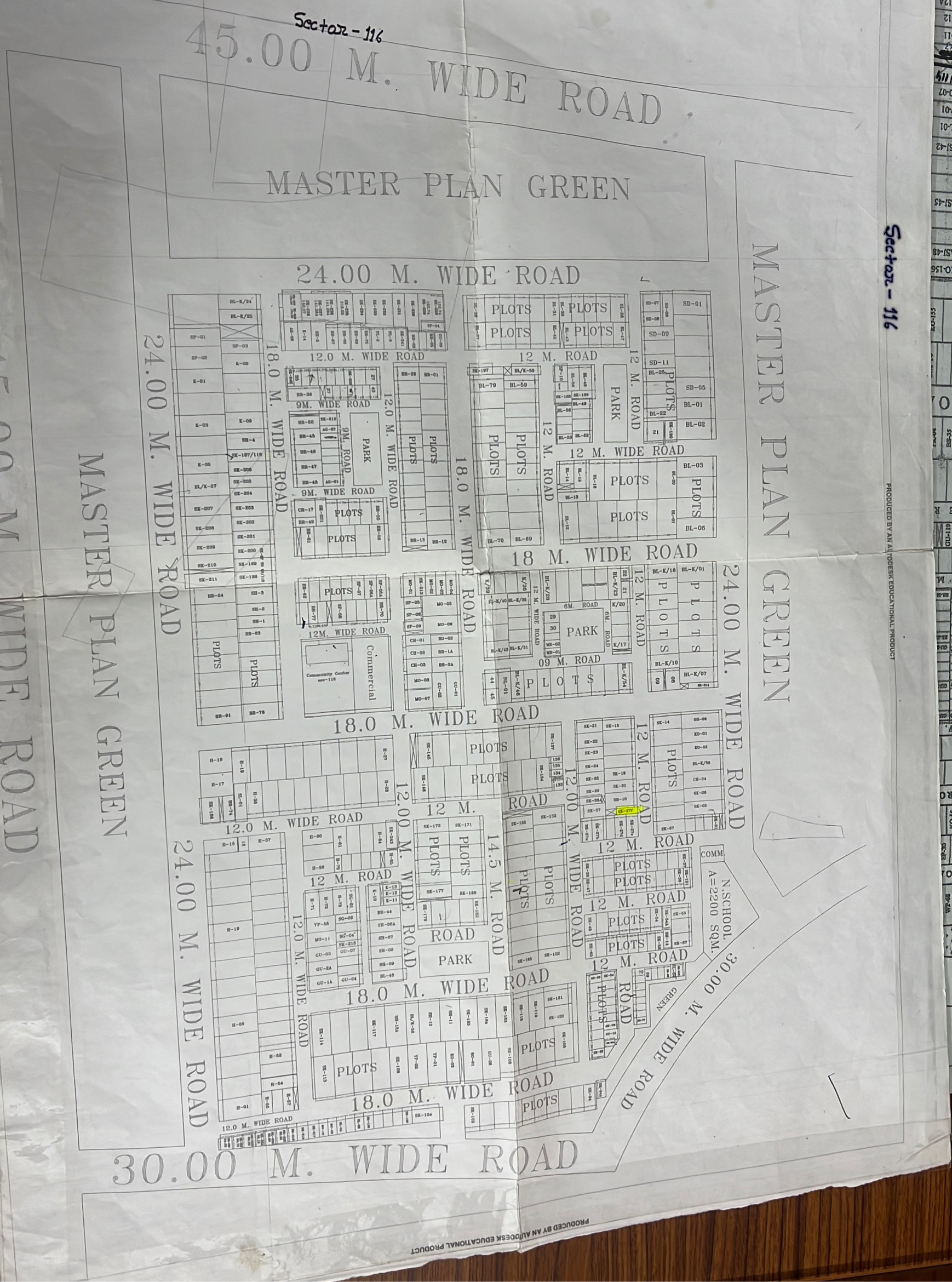 Residential Plot Master Plan view 2