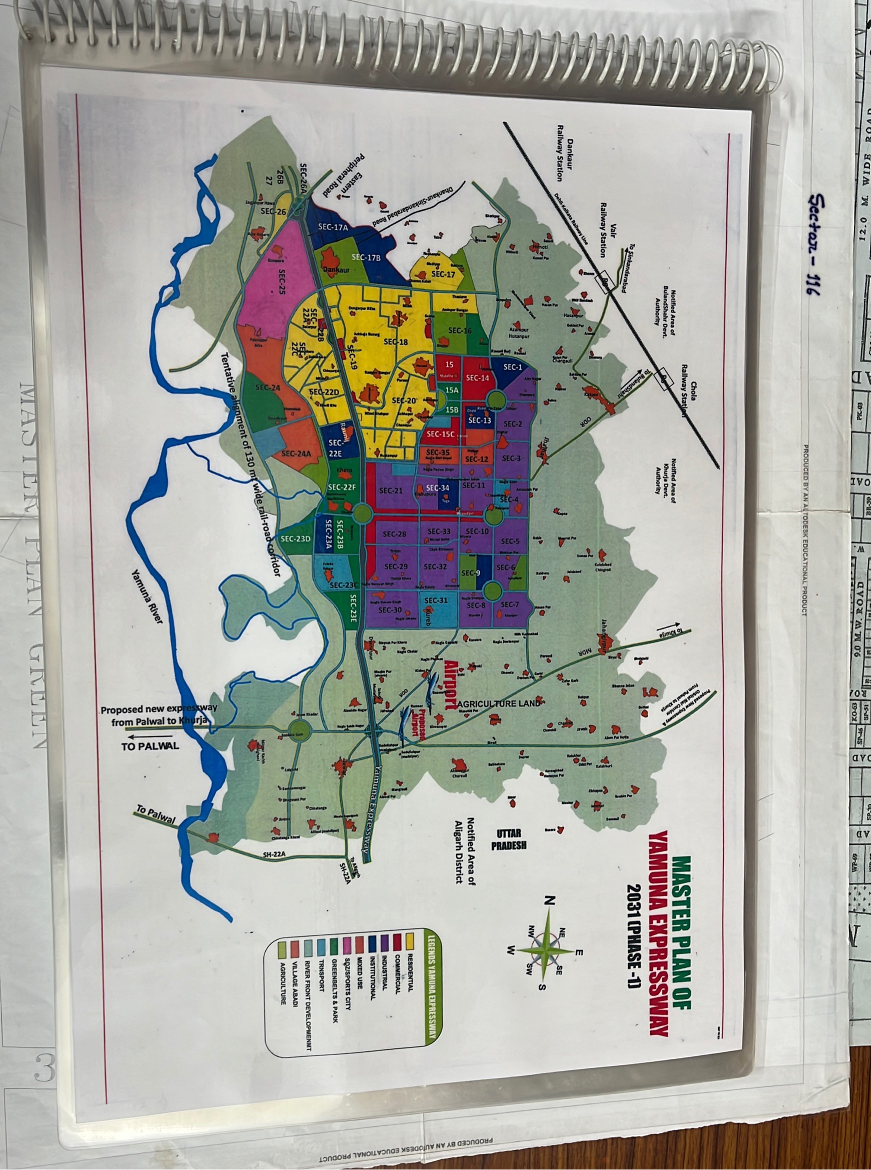 Master Plan Map of Yamuna Expressway view 2