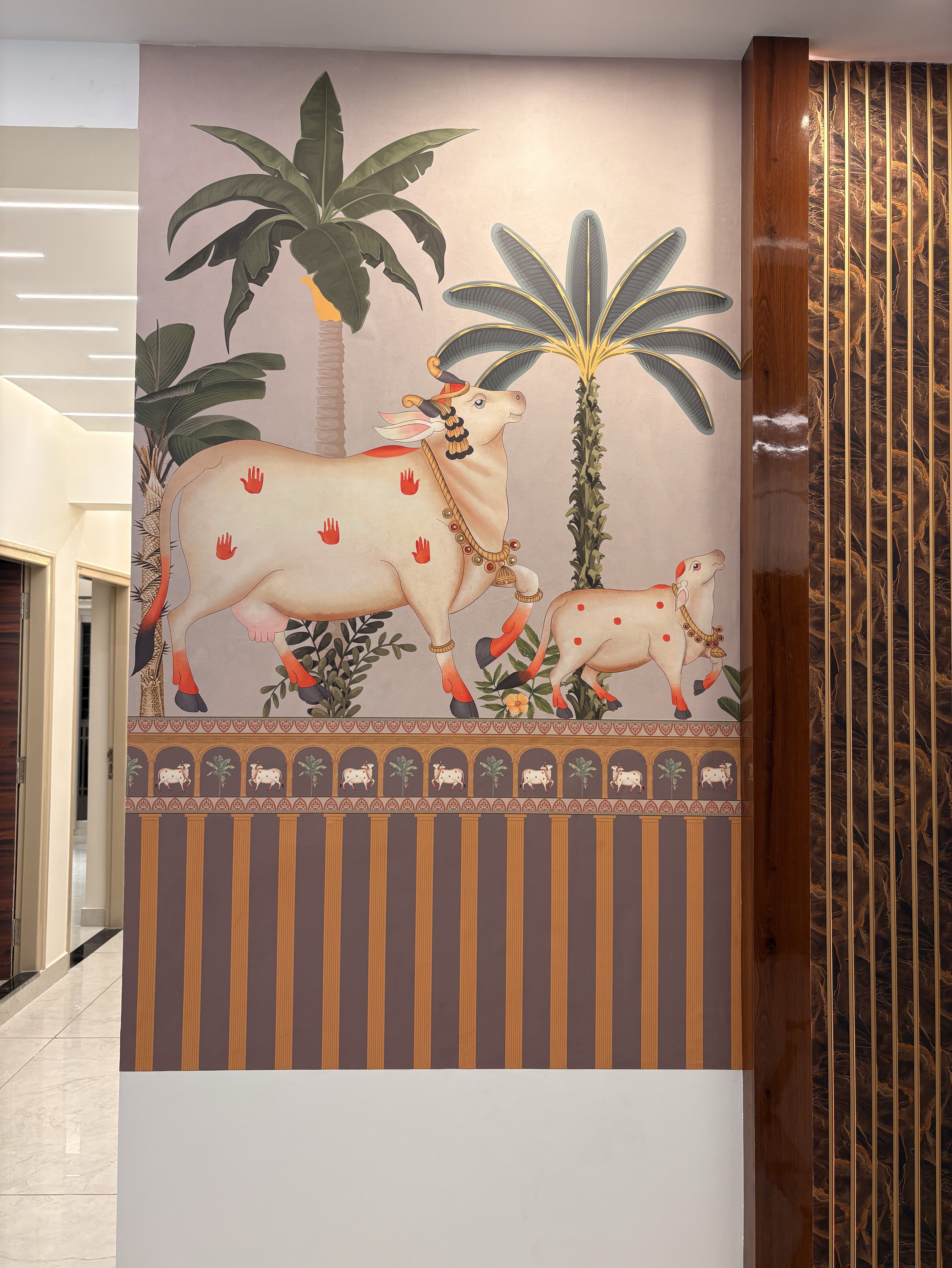 Traditional Cow Mural view 2