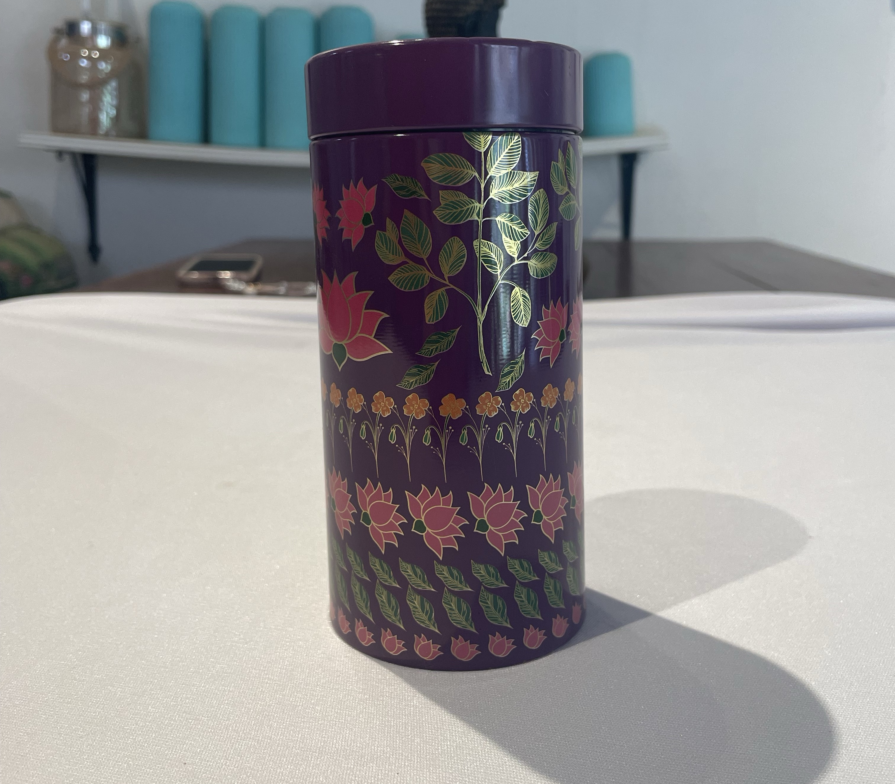 Floral Design Dry Fruit Tin view 2