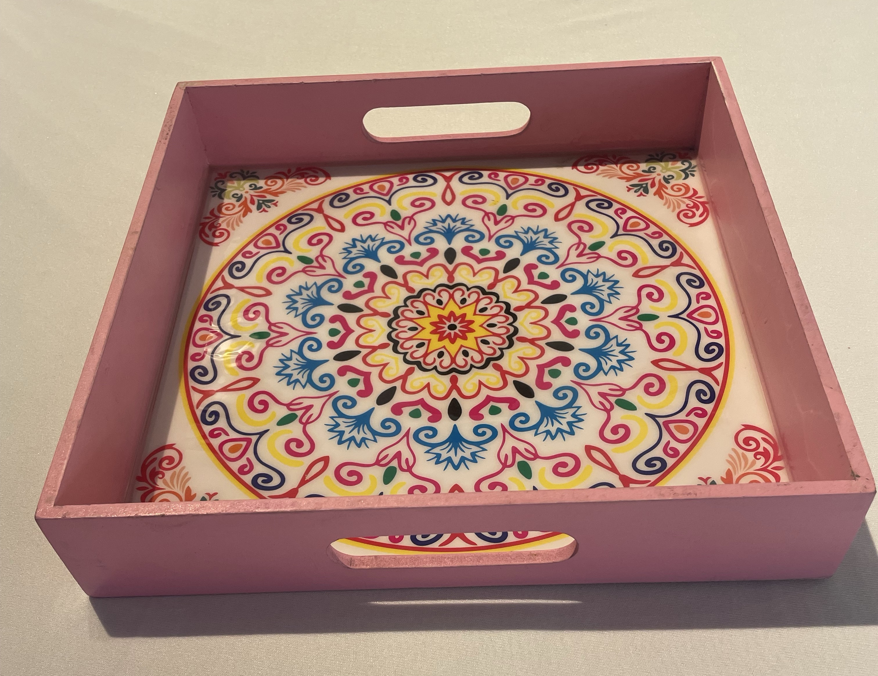 Colorful Mandala Serving Tray view 2