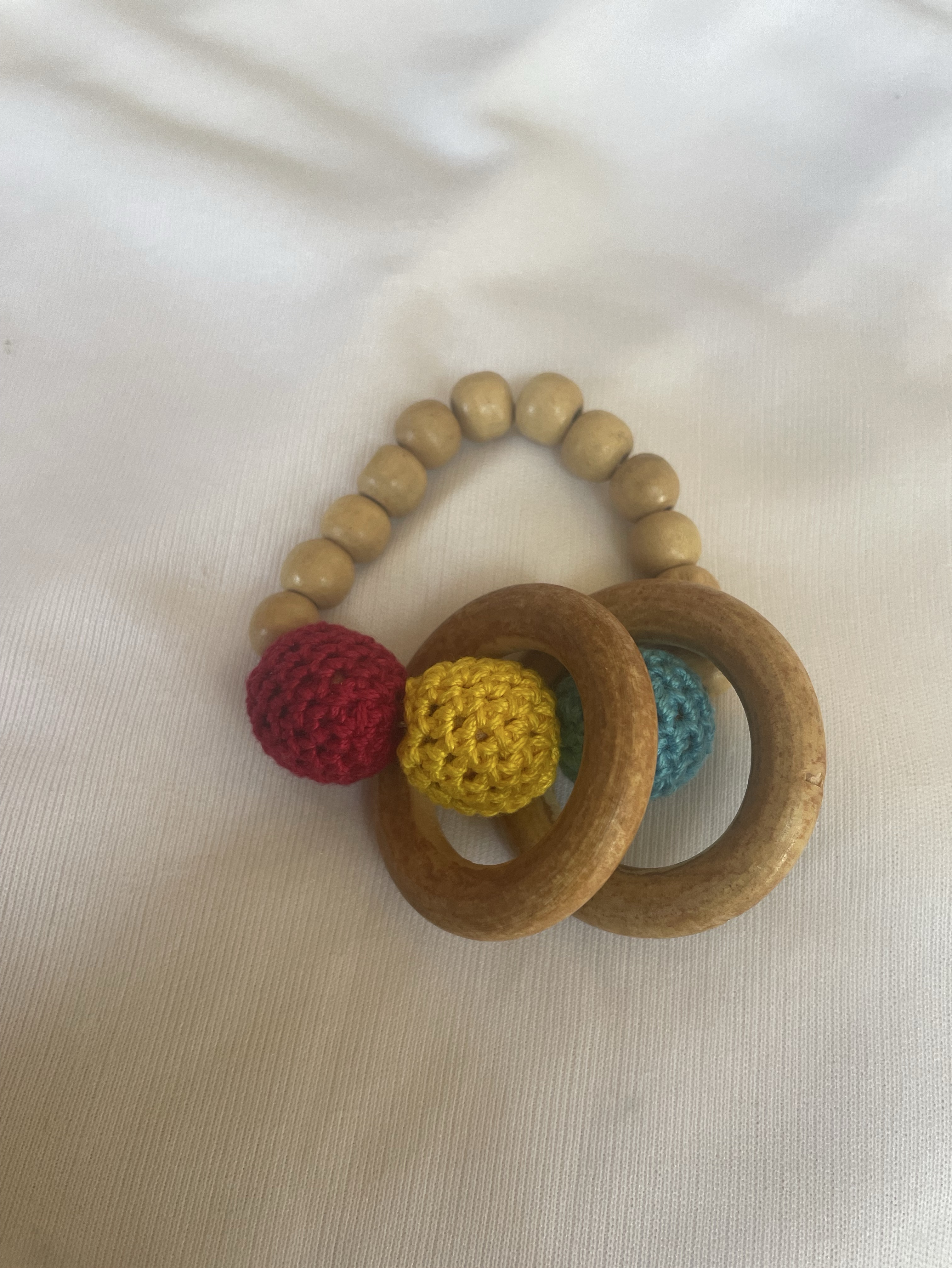 Wooden Crochet Rattle view 2