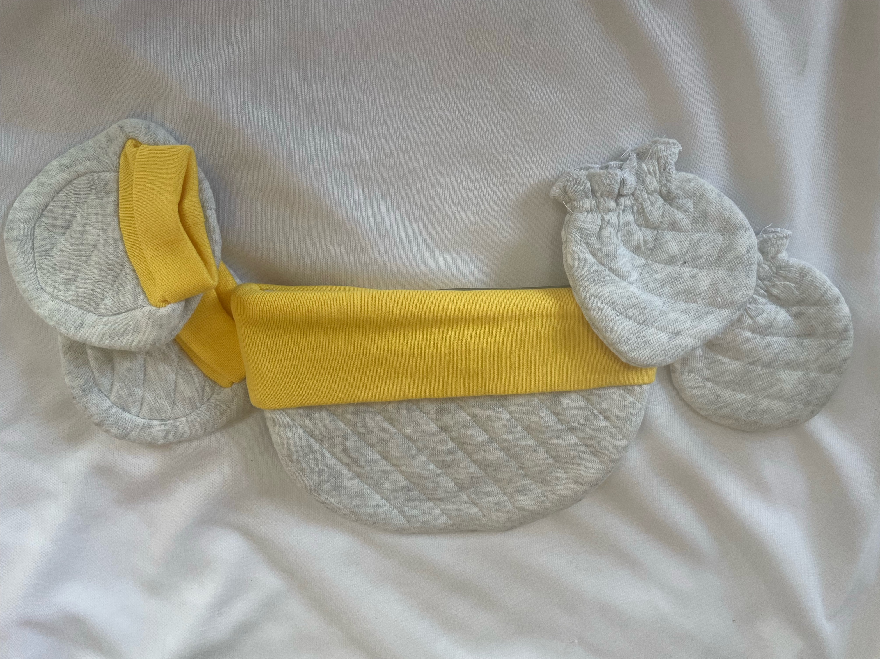 Infant Mittens and Cap Set view 2
