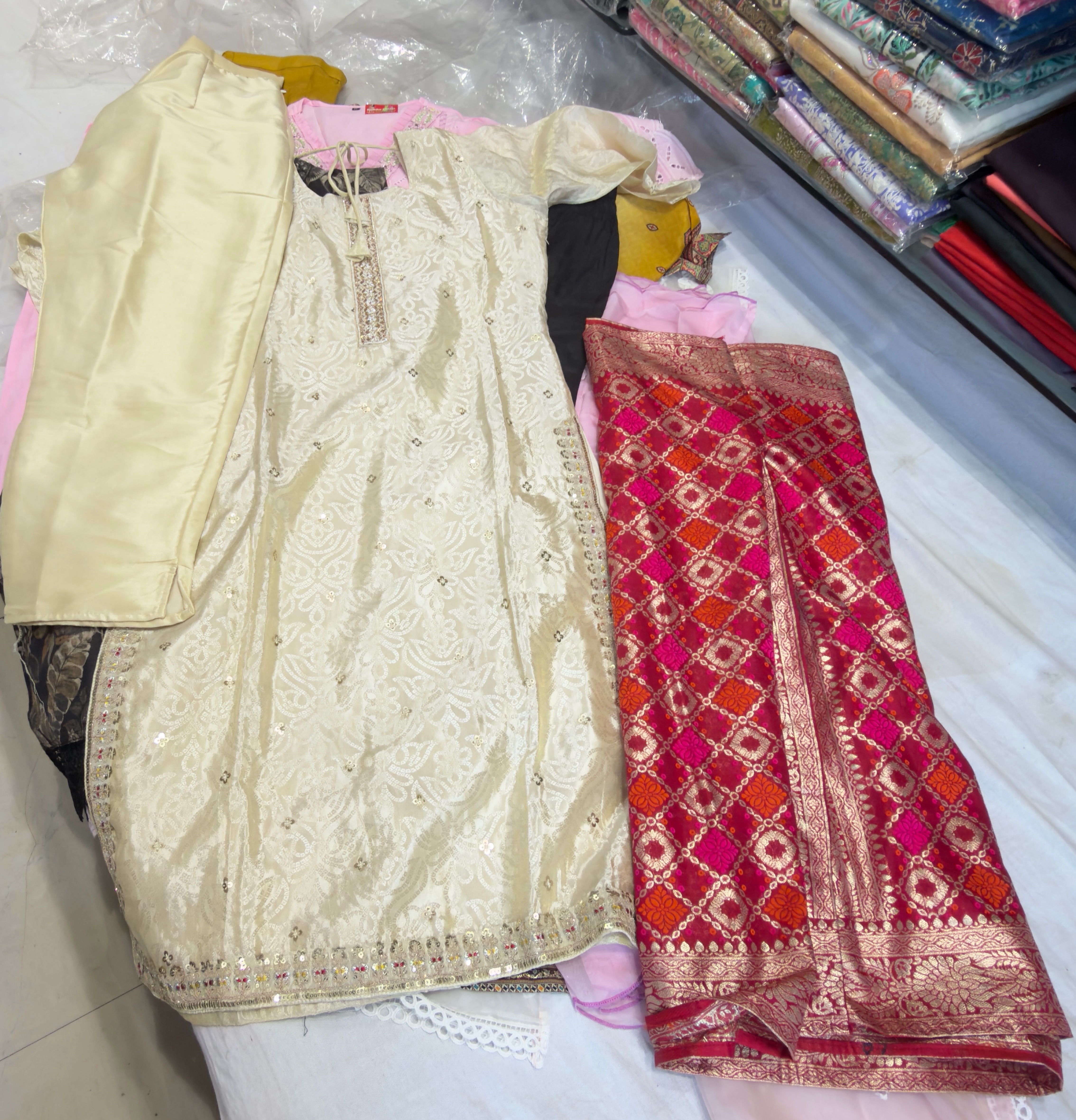 Embroidered Ethnic Dress Set view 2