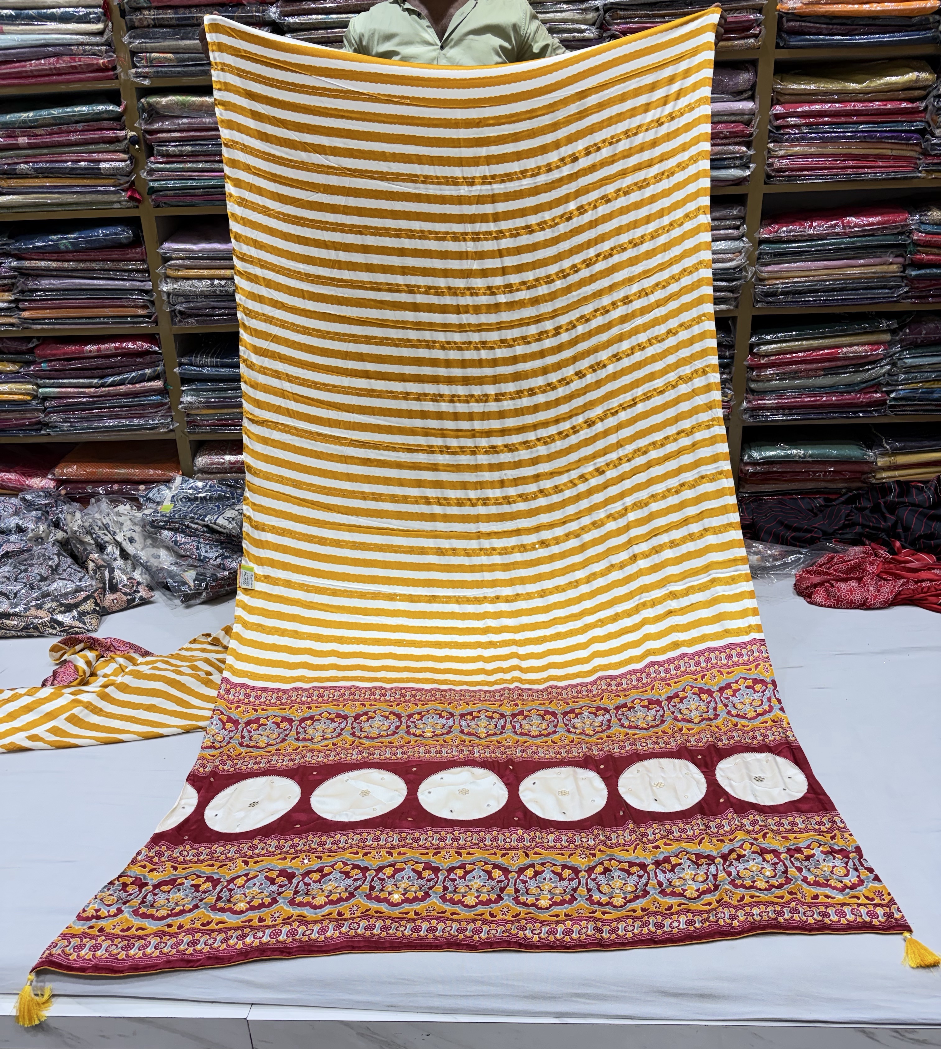 Traditional Multicolor Saree view 2
