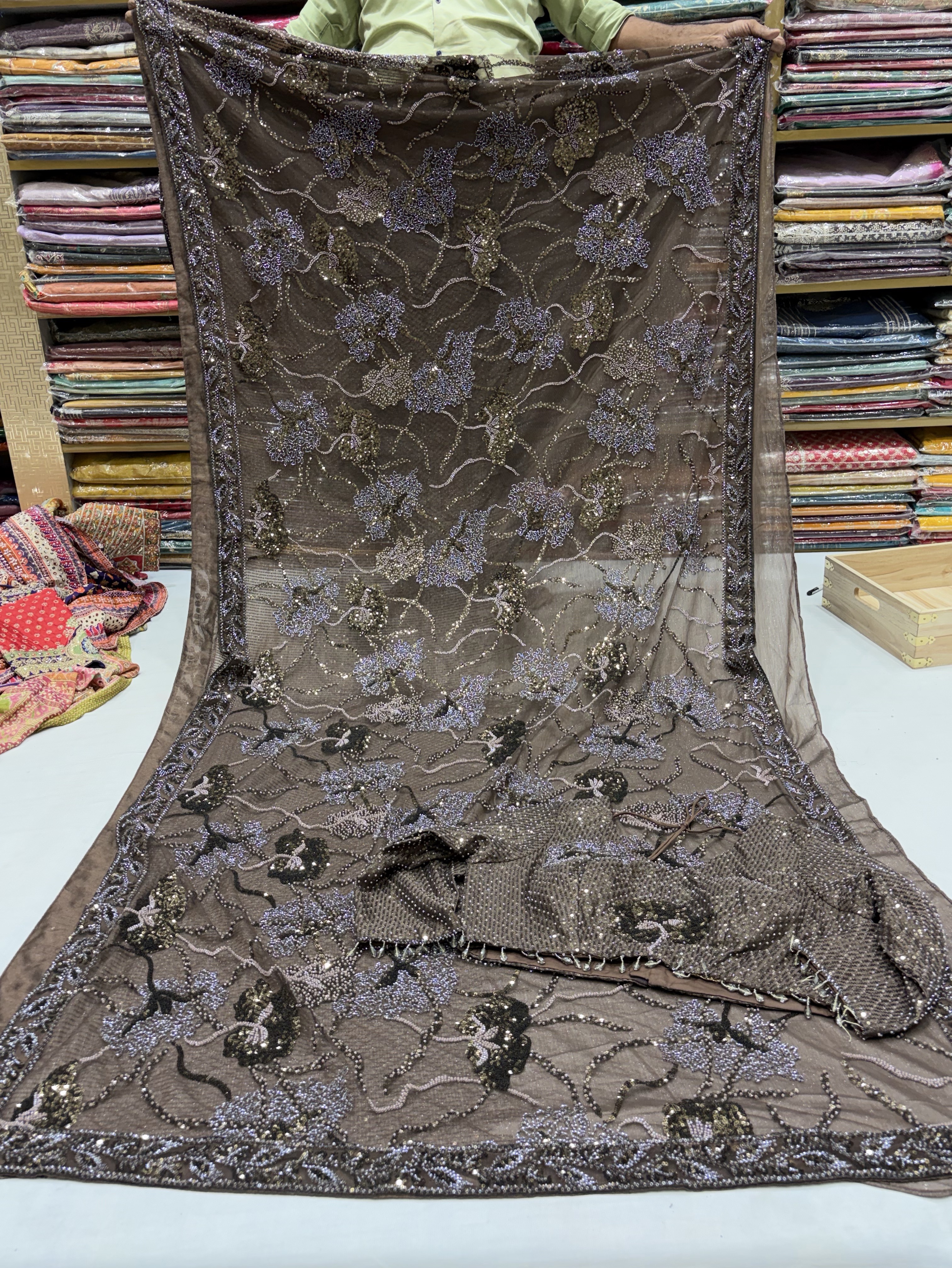 Embroidered Designer Saree view 2