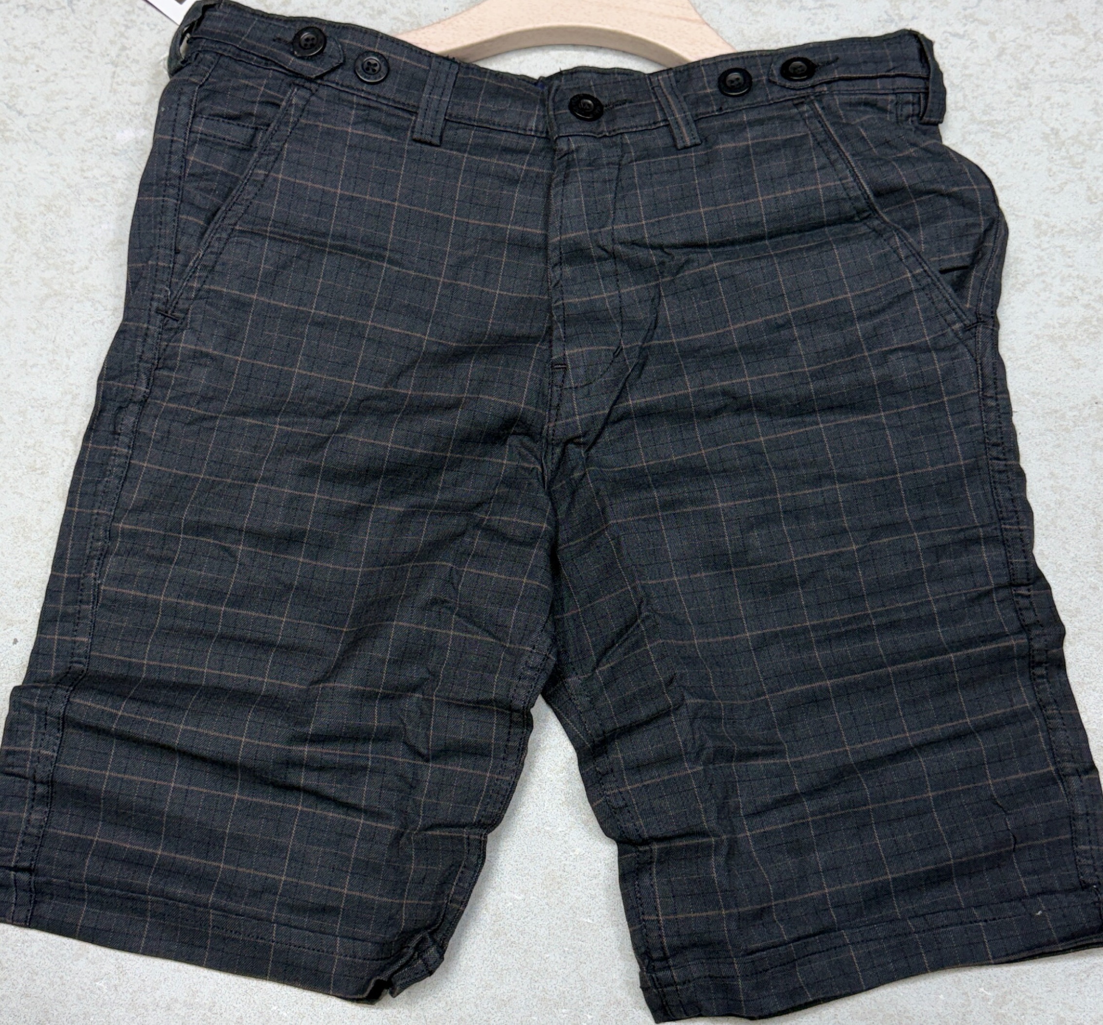 Plaid Cargo Shorts view 2