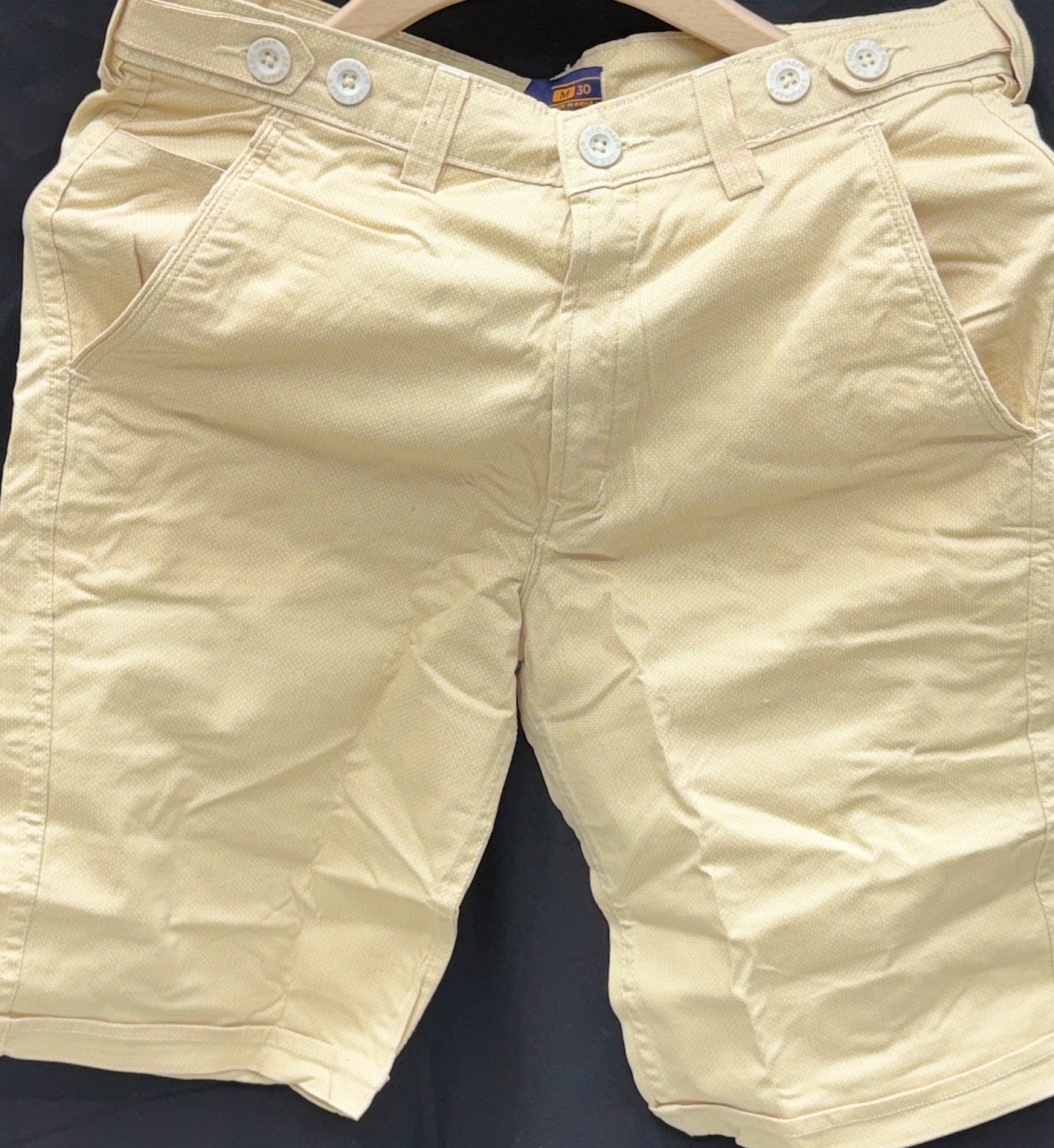 Yellow Casual Shorts view 2