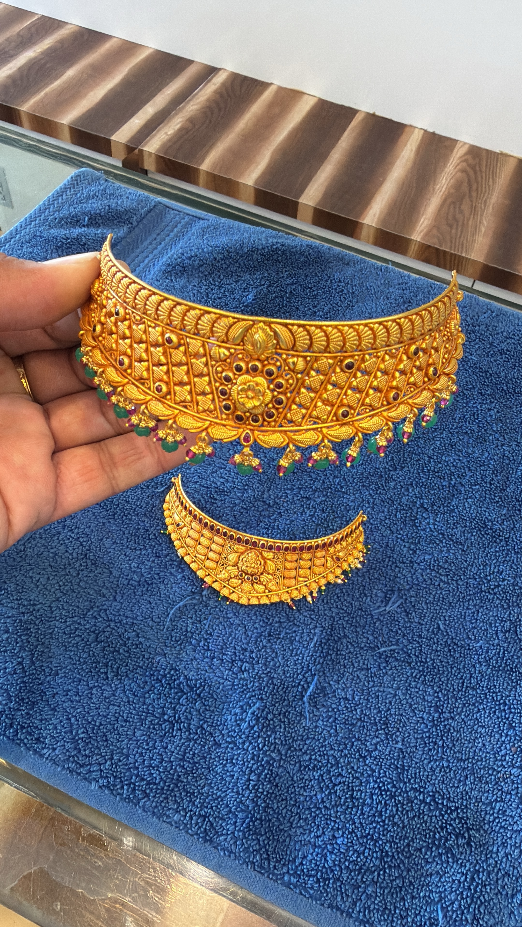 Gold Choker Necklace view 2