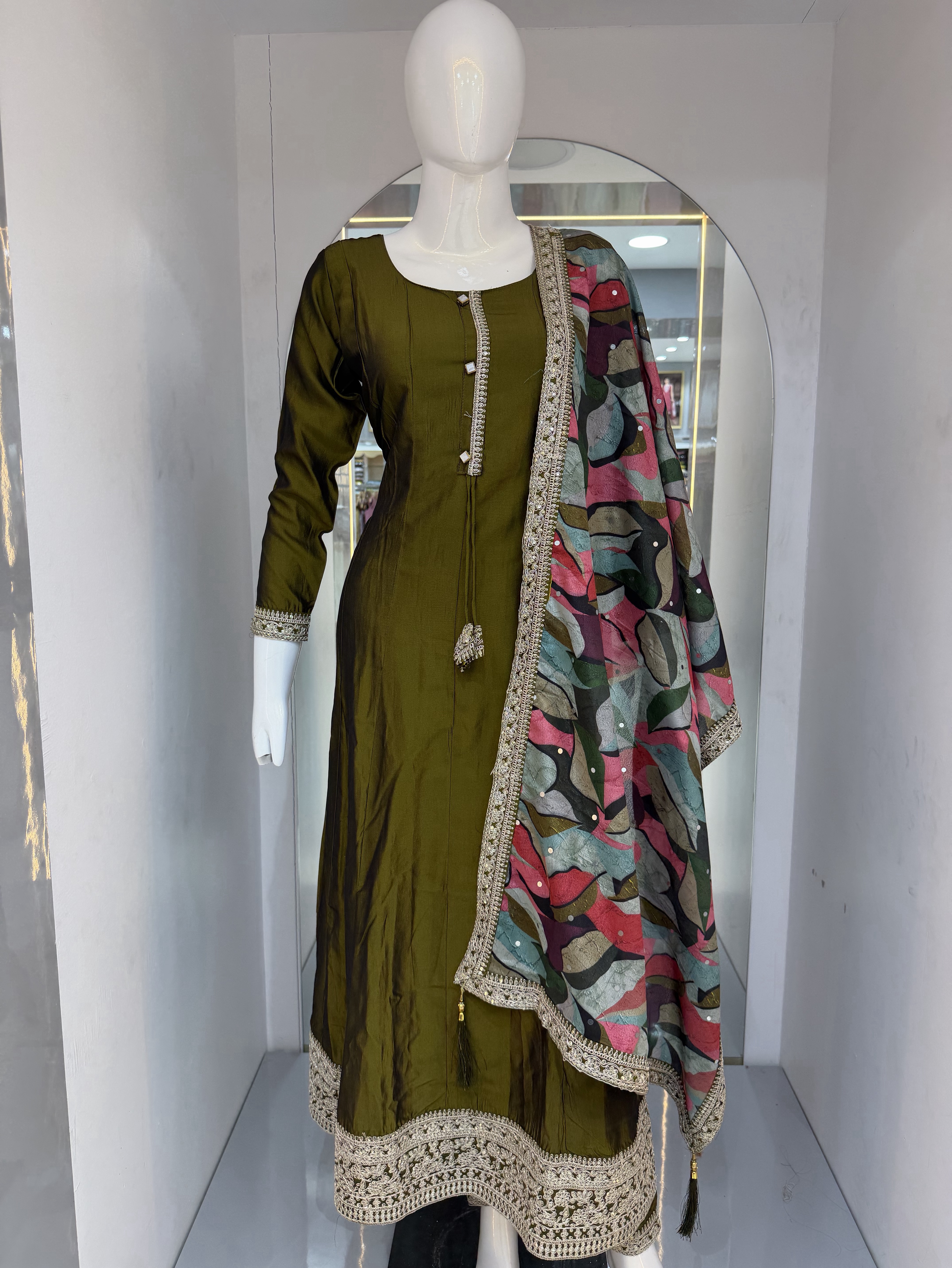 Traditional Anarkali view 2