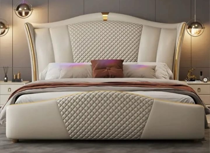Luxurious Quilted Bed view 2