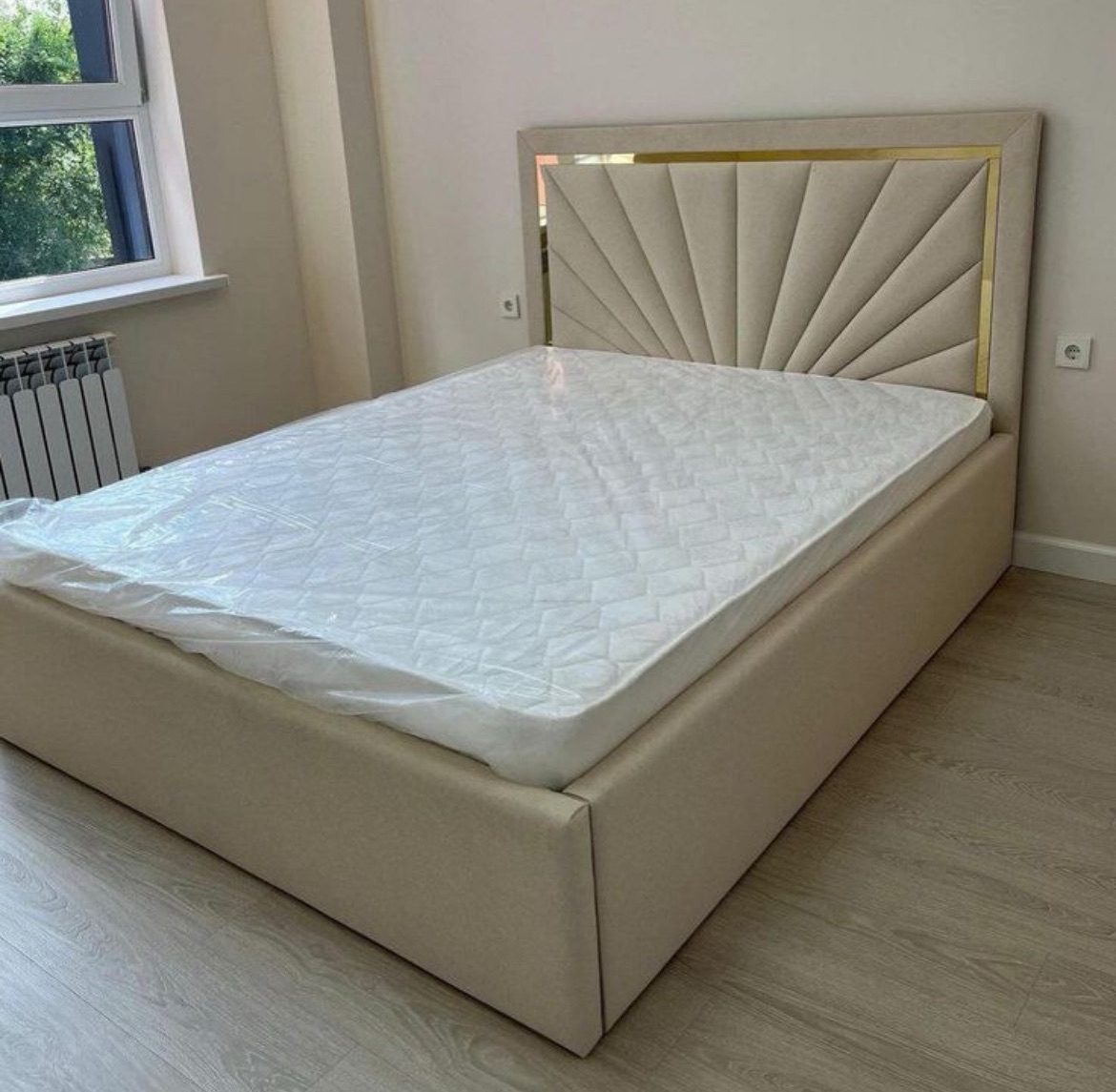 Elegant Upholstered Bed view 2