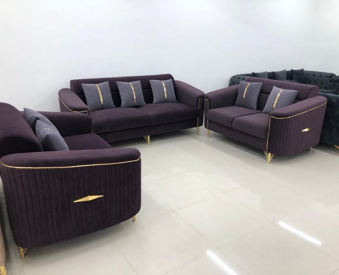 Luxury Velvet Sofa Set view 2