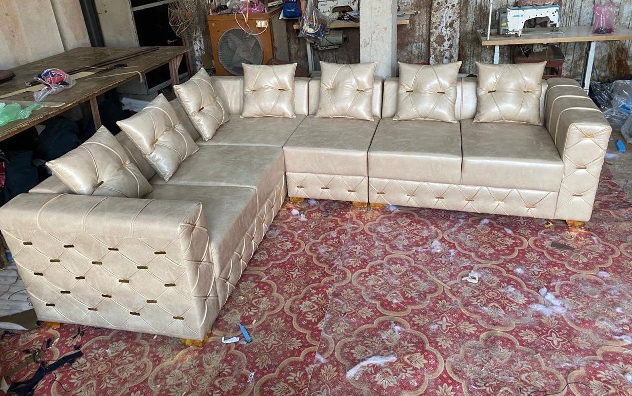 Luxurious Cream Sectional Sofa view 2