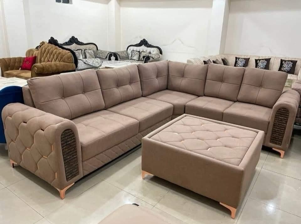 Modern Sectional Sofa with Ottoman view 2