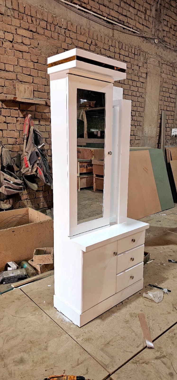 Elegant White Dressing Table view 2