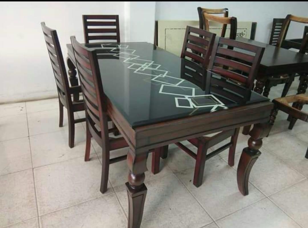 Glass Top Dining Table Set view 2